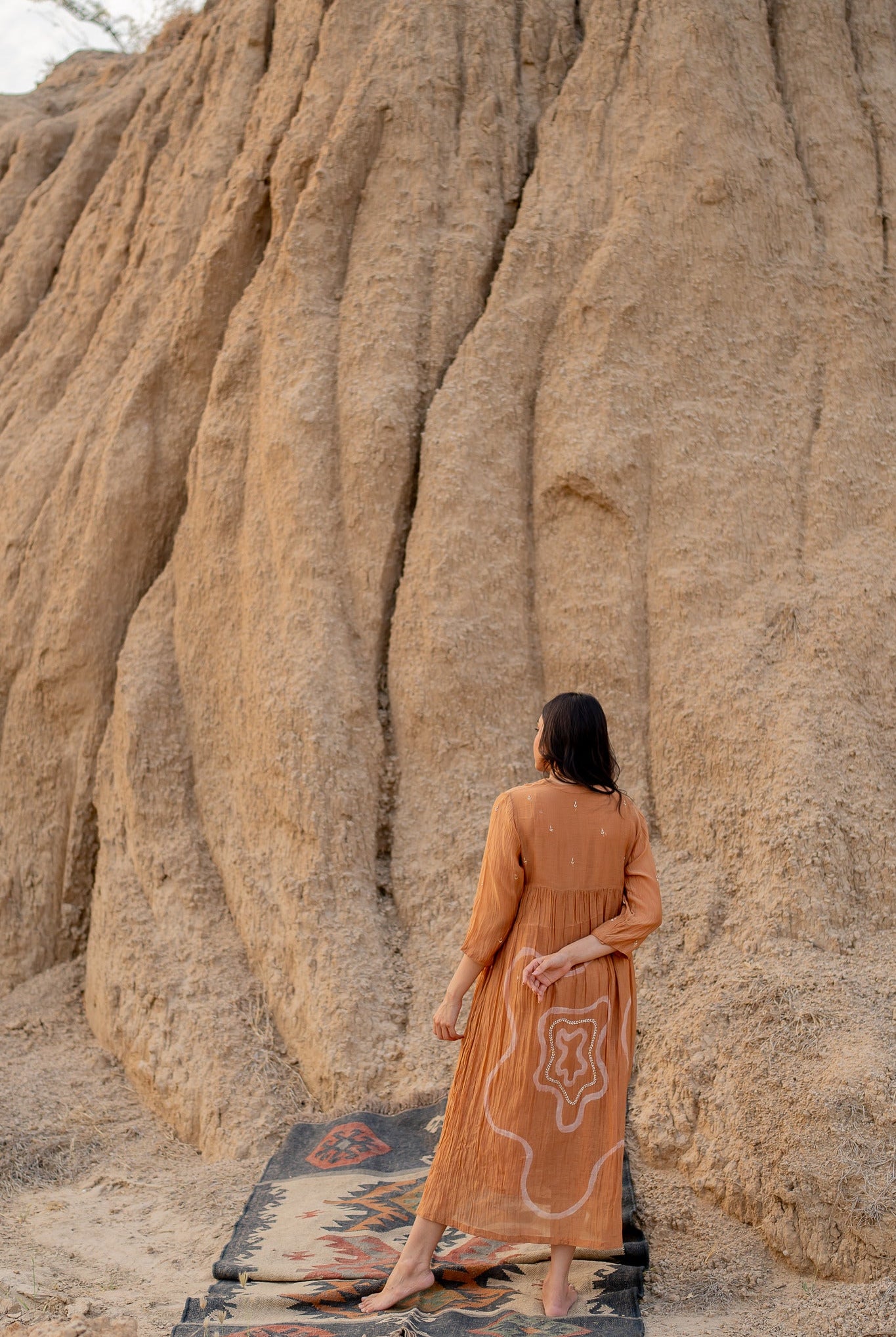 Rust Arazi Dress - CiceroniDressesNirjara