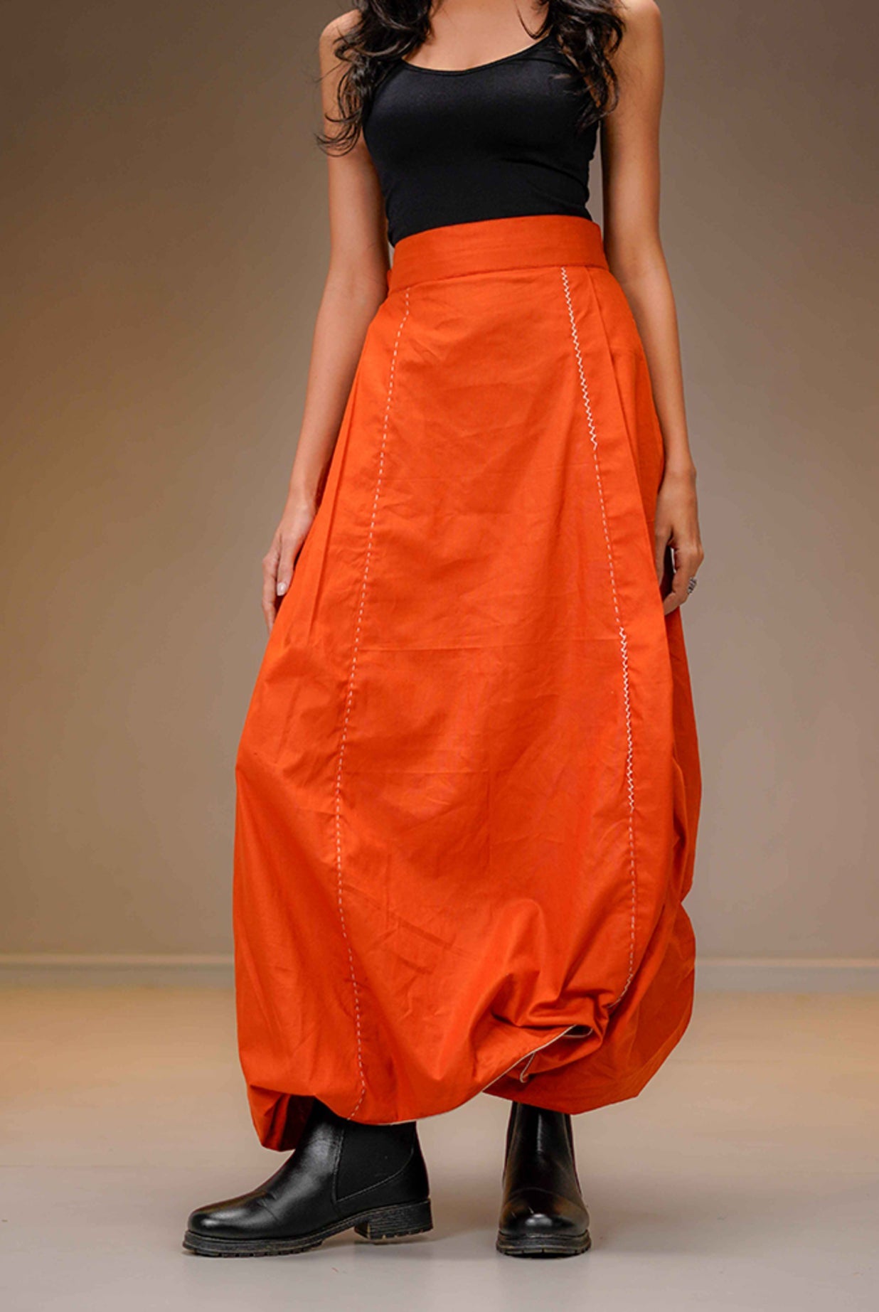 Rust Harem Pants - CiceroniPantsPrathaa