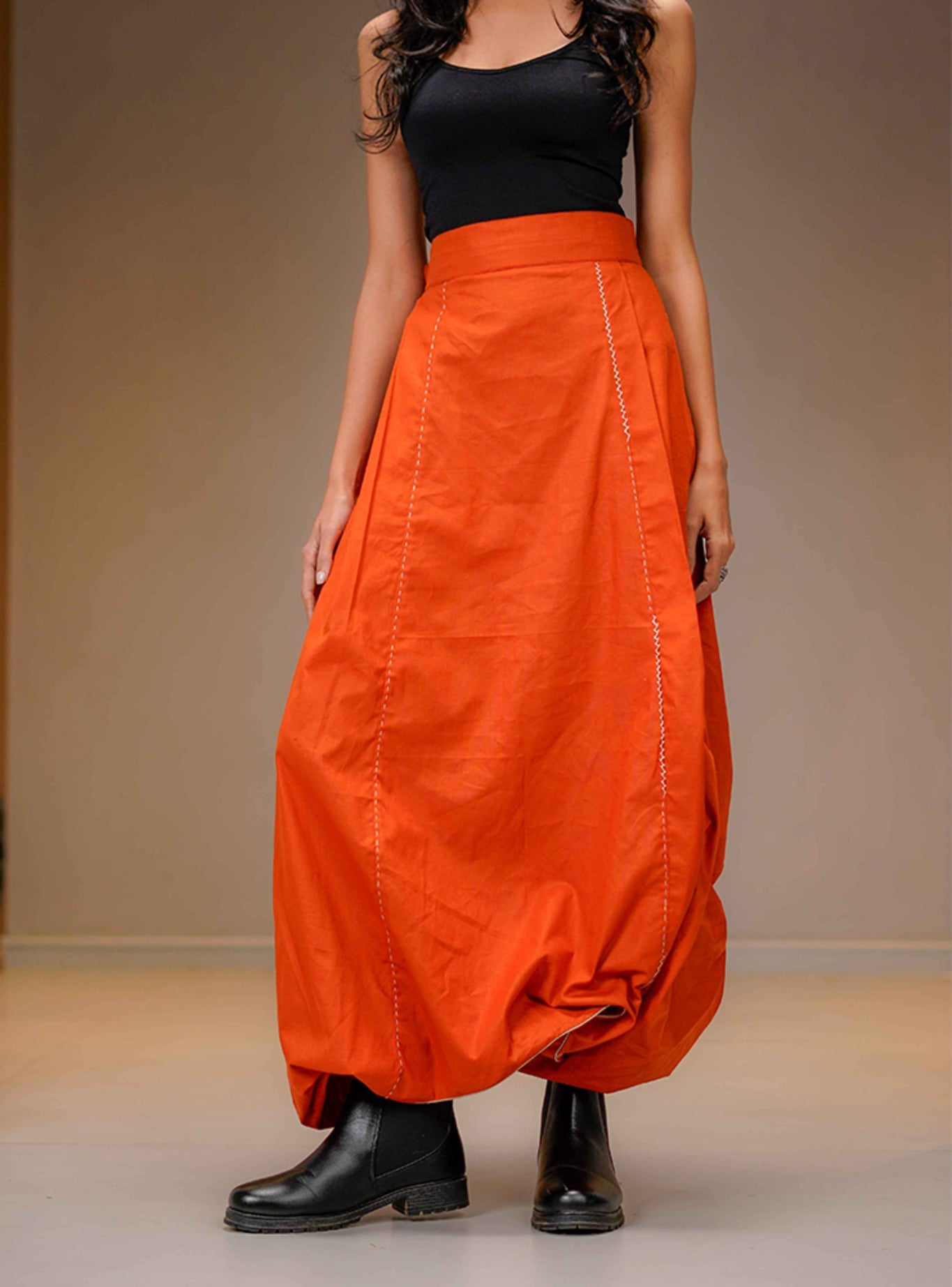 Rust Harem Pants - CiceroniPantsPrathaa