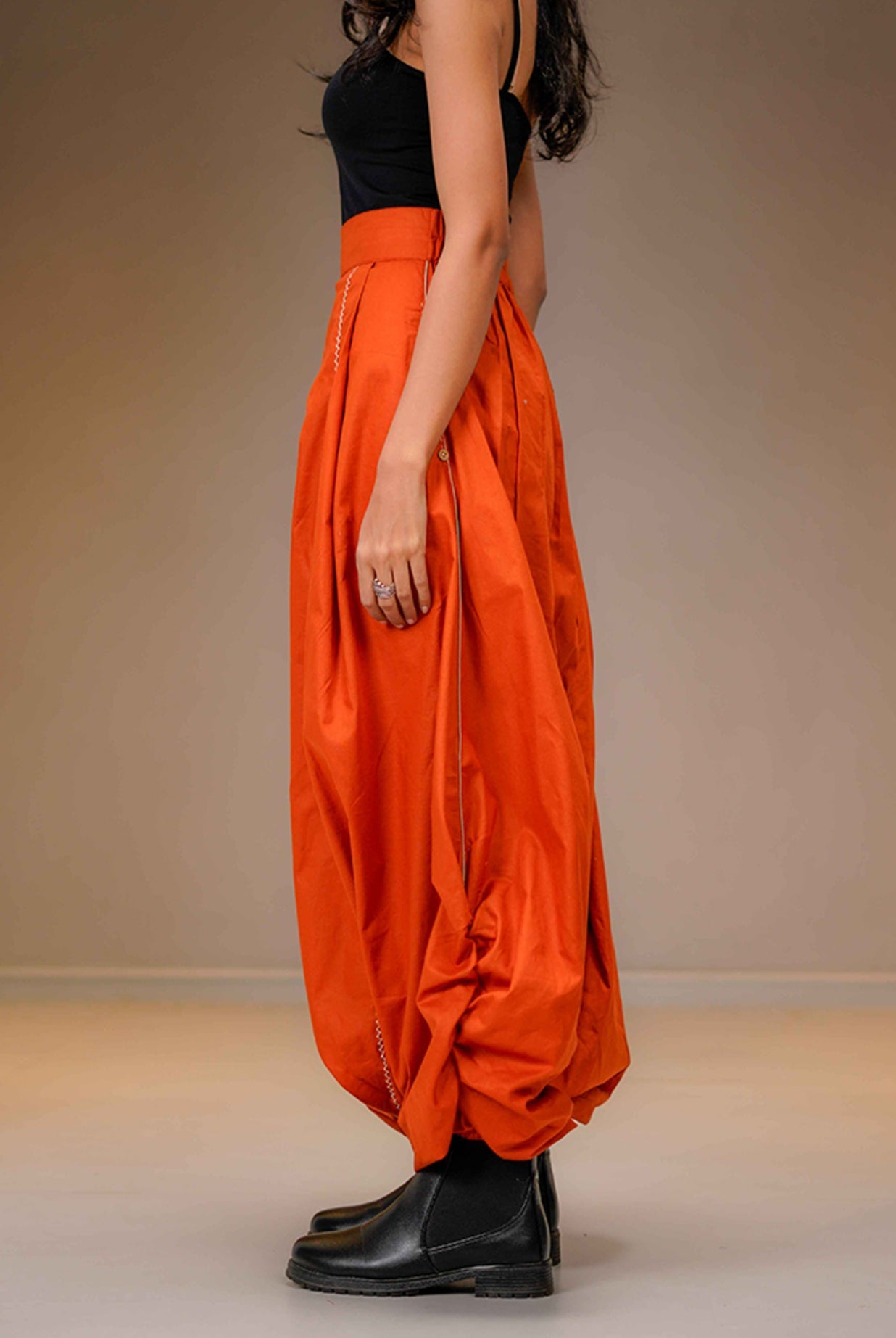 Rust Harem Pants - CiceroniPantsPrathaa