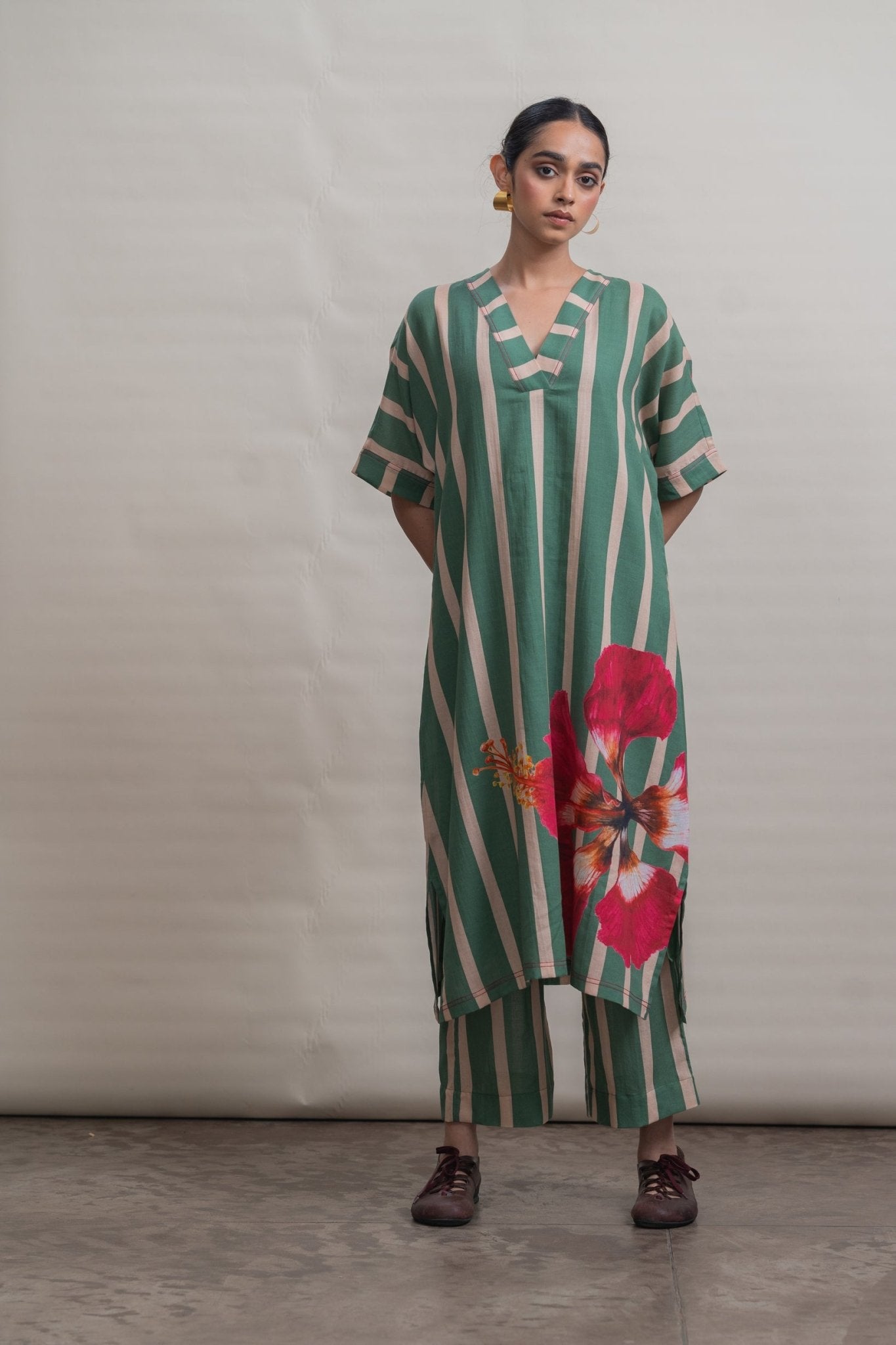 Ruth Aven Set - Forest Green - CiceroniKurta Set, Everyday WearRaga & Co.