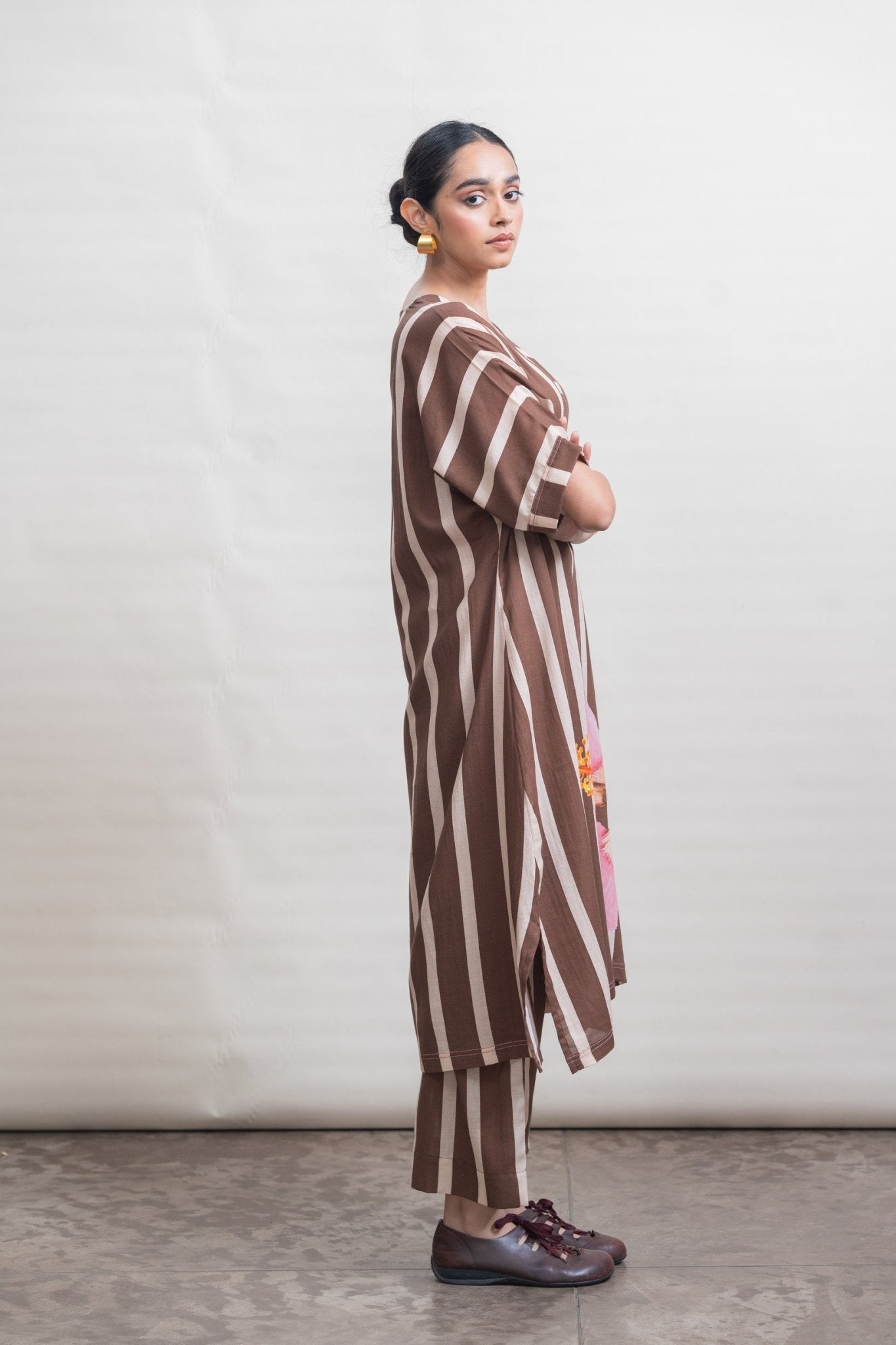 Ruth Aven Set - Rustwood Brown - CiceroniKurta Set, Everyday WearRaga & Co.