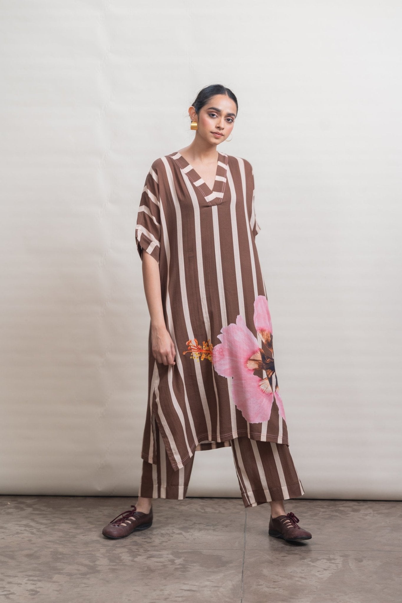 Ruth Aven Set - Rustwood Brown - CiceroniKurta Set, Everyday WearRaga & Co.