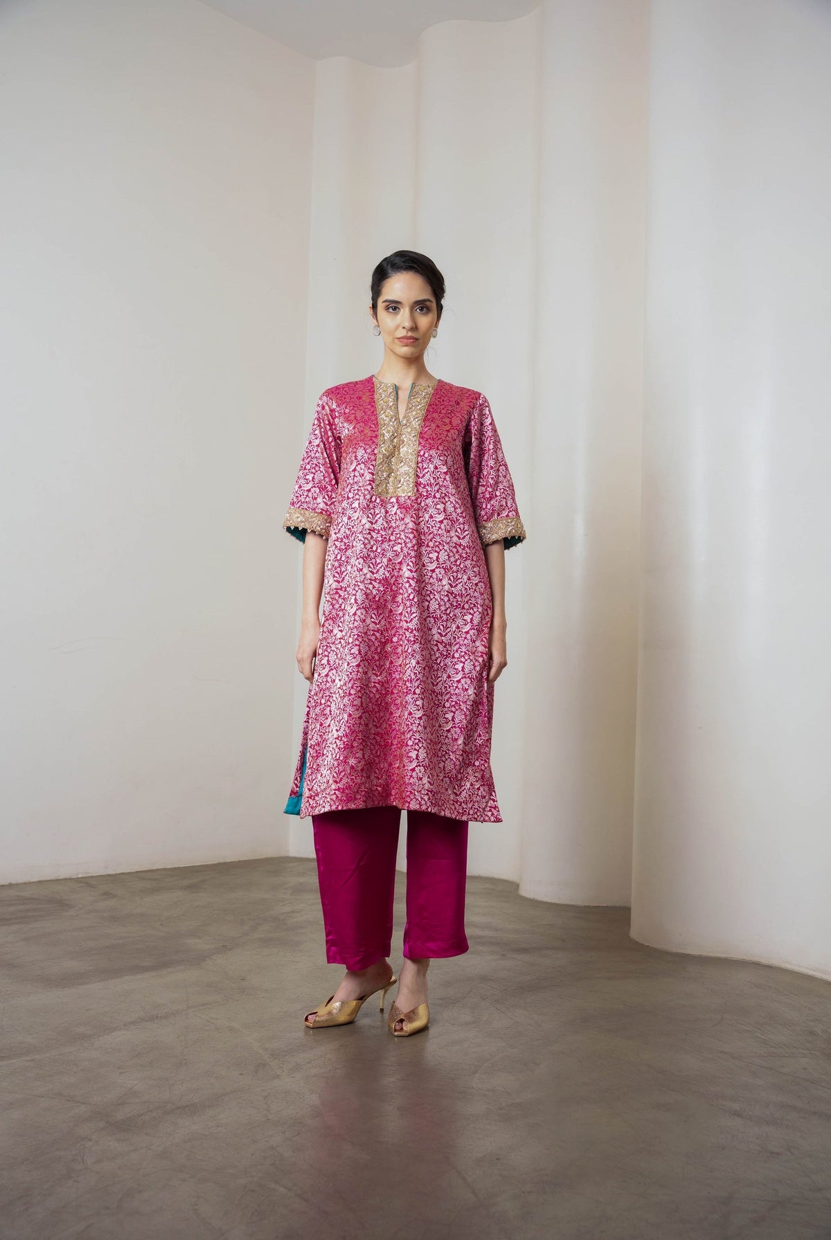 Rysa Kurta Set Magenta - CiceroniKurta Set, Festive WearShriya Singhi