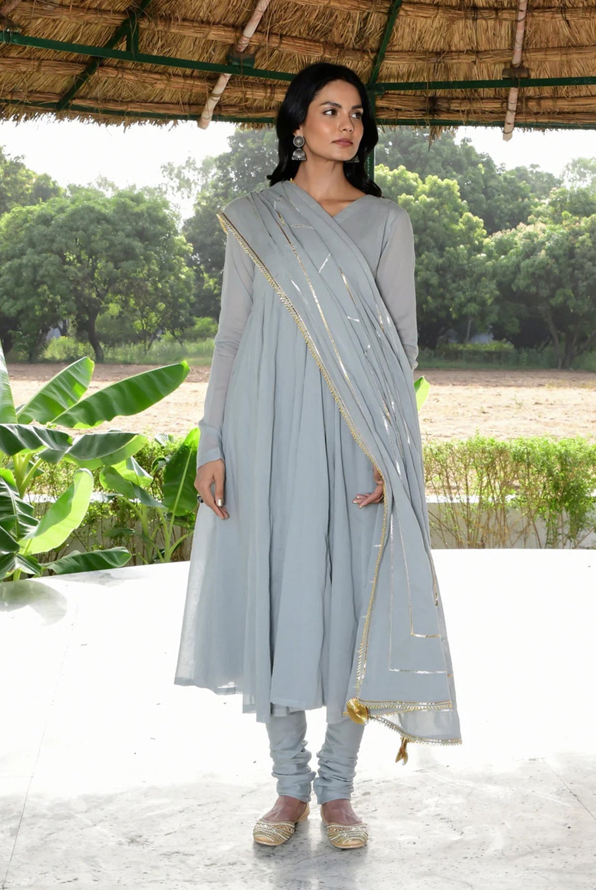 Saanjh Taani Anarkali Suit - CiceroniKurta Set, Festive WearOmaana