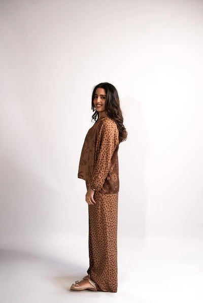 Safari Balloon Sleeve Top - CiceroniTopsLabel Sugar