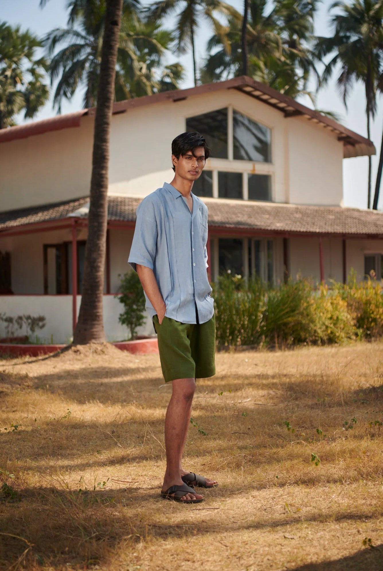 Safari Linen Men's Golf Shorts - CiceroniShortsSaphed