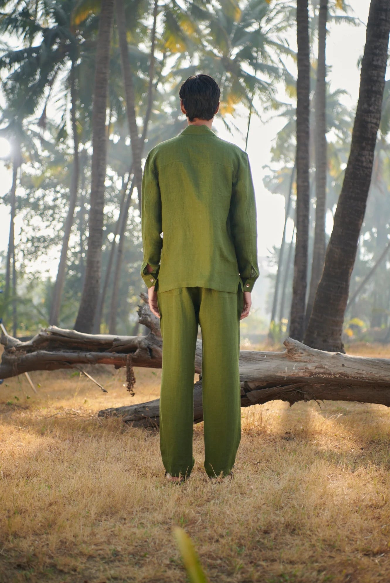 Safari Linen Men's Overshirt - CiceroniShirtSaphed