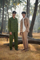 Safari Linen Men's Overshirt - CiceroniShirtSaphed