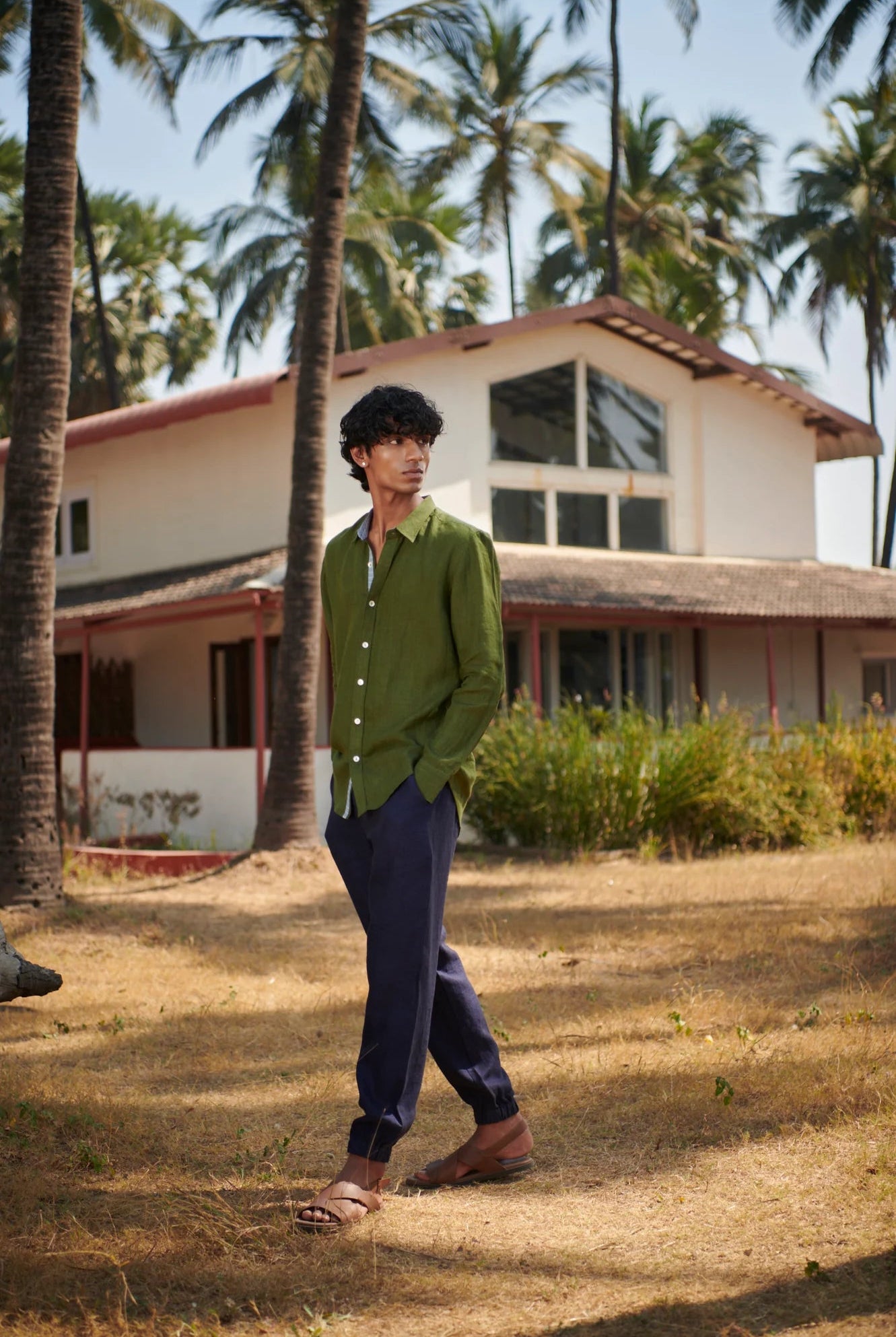 Safari Linen Men's Oxford Shirt - Slim Fit - CiceroniMen ShirtsSaphed