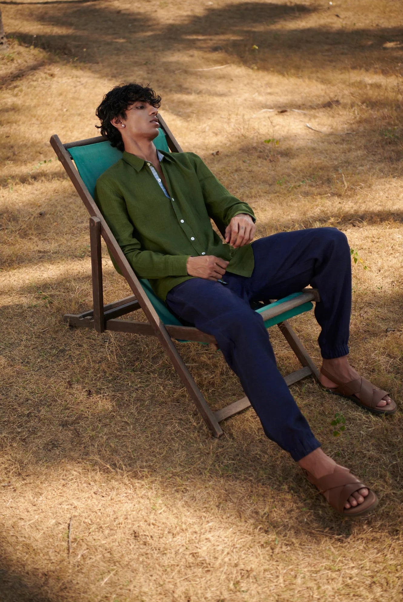 Safari Linen Men's Oxford Shirt - Slim Fit - CiceroniMen ShirtsSaphed