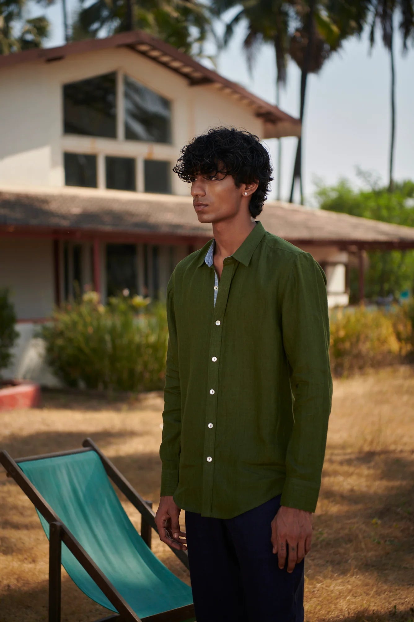 Safari Linen Men's Oxford Shirt - Slim Fit - CiceroniMen ShirtsSaphed