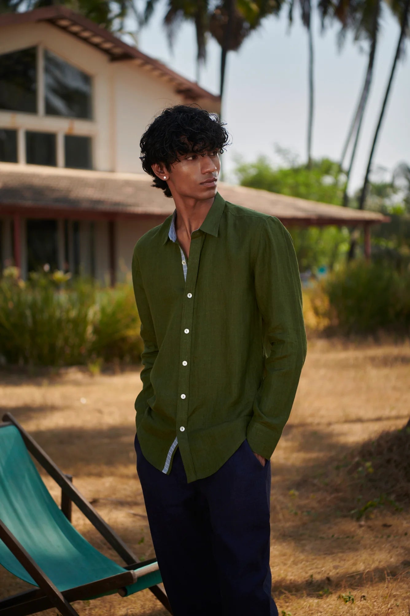 Safari Linen Men's Oxford Shirt - Slim Fit - CiceroniMen ShirtsSaphed