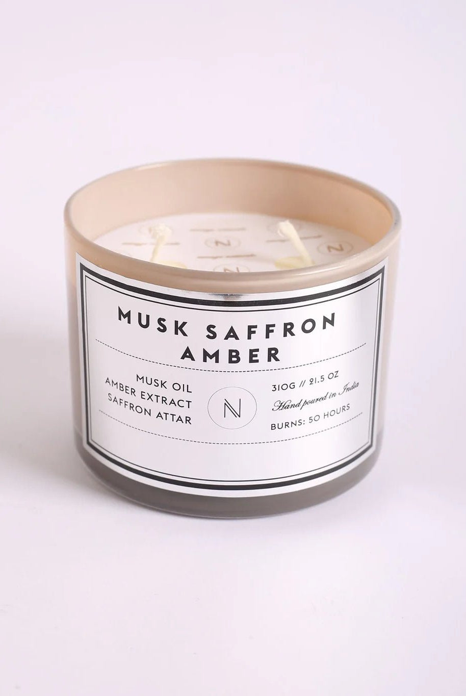Saffron Infused In Musk & Amber Candle - CiceroniCandleNASO