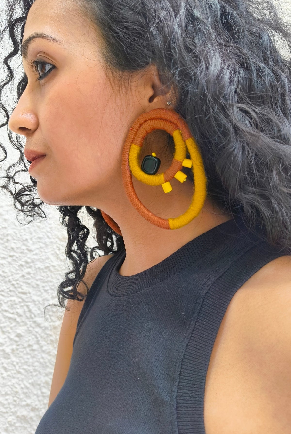 Saffron Orbit Earrings - CiceroniEarringsBandish