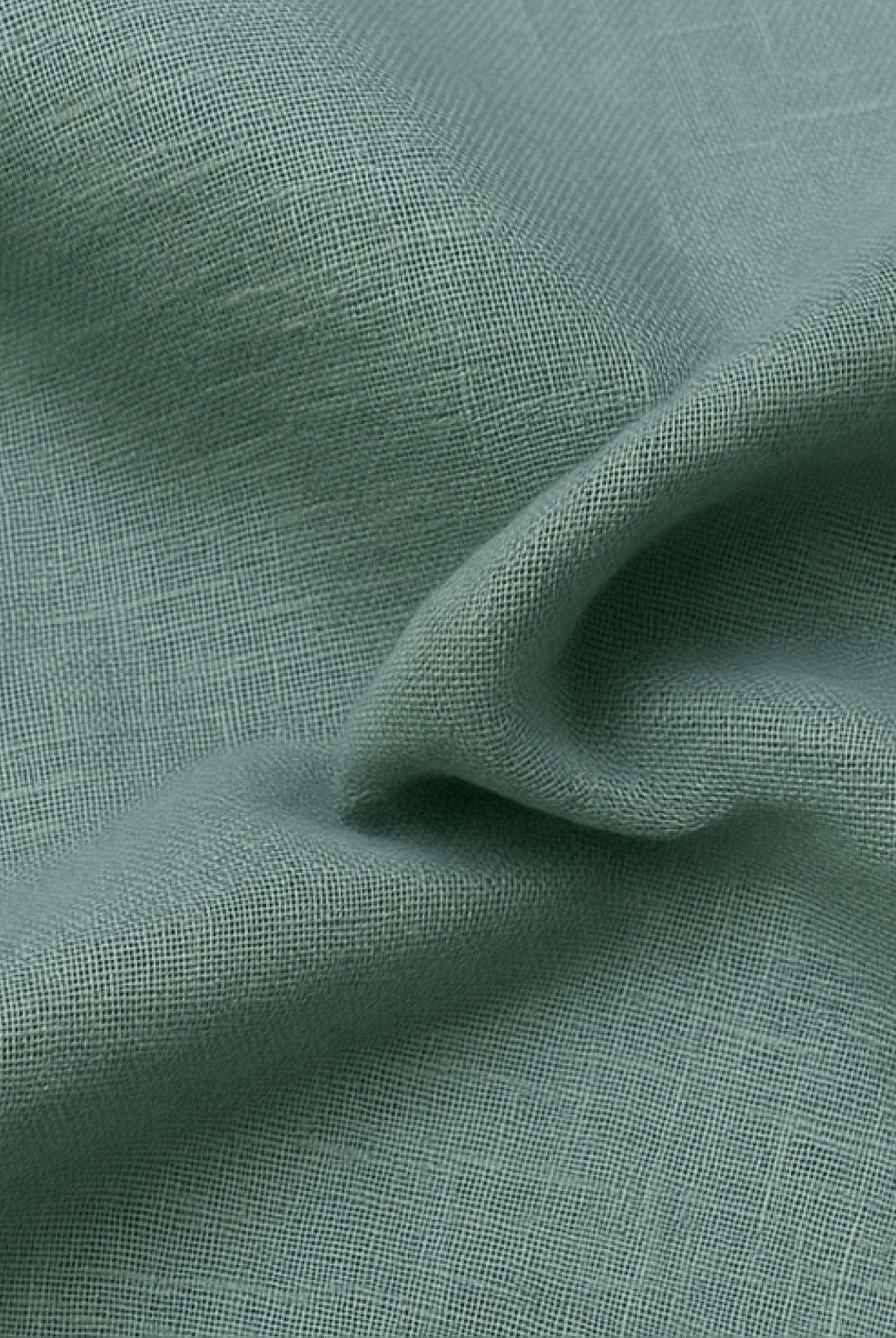 Sage Green 100% Pure Linen Classic Short Kurta - CiceroniKurta, Everyday Wearbhrāta