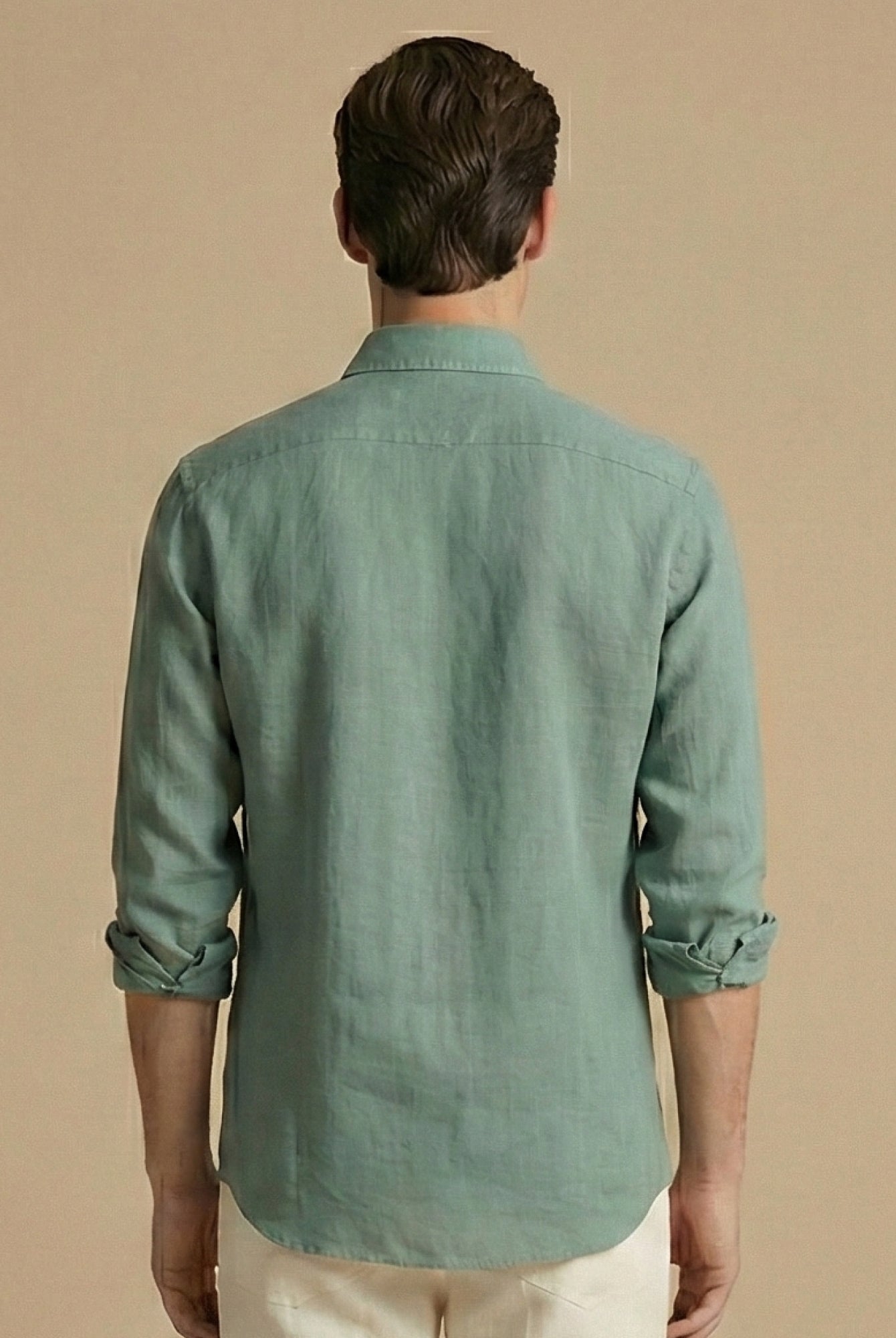 Sage Green 100% Pure Linen Shirt - CiceroniMen Shirtsbhrāta