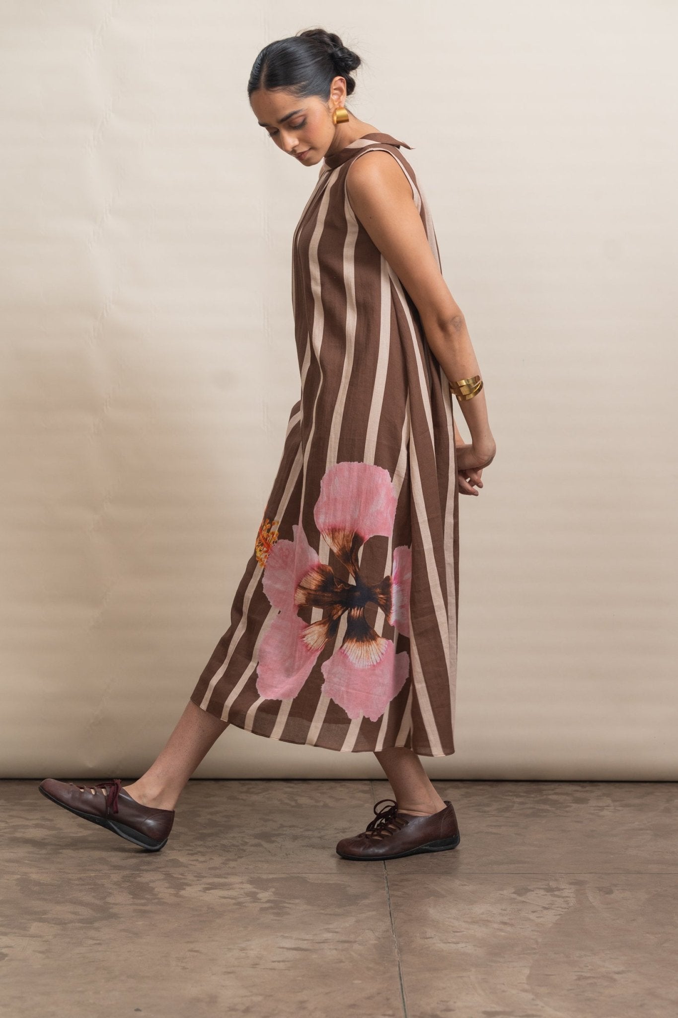 Saira Dress - Rustwood Brown - CiceroniDressesRaga & Co.