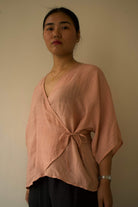 Salmon Wrap Top - CiceroniTopswith N.