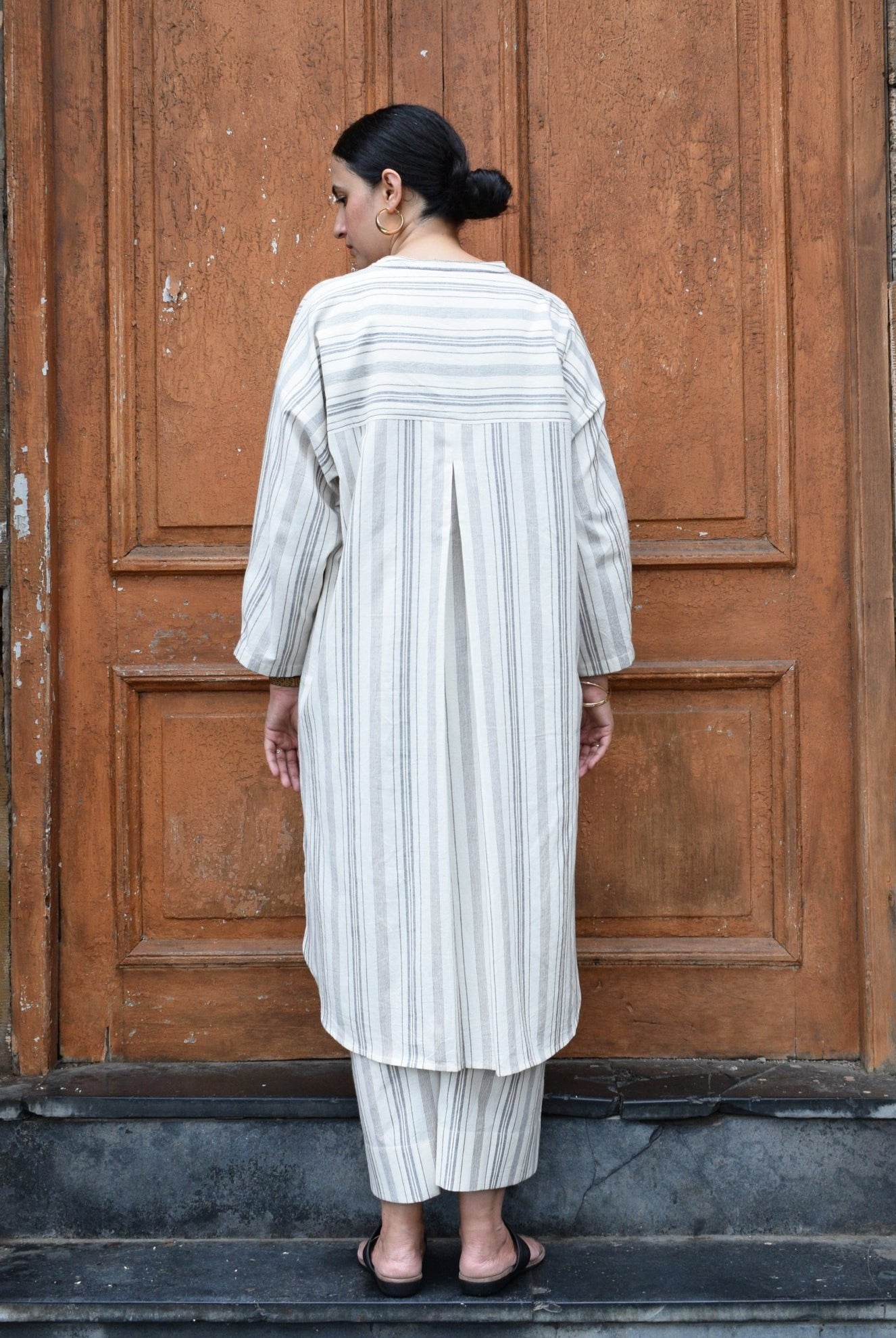 Salt and Pepper Antifit Co - ord Set - CiceroniKurta Set, Everyday WearHouse of Moxa