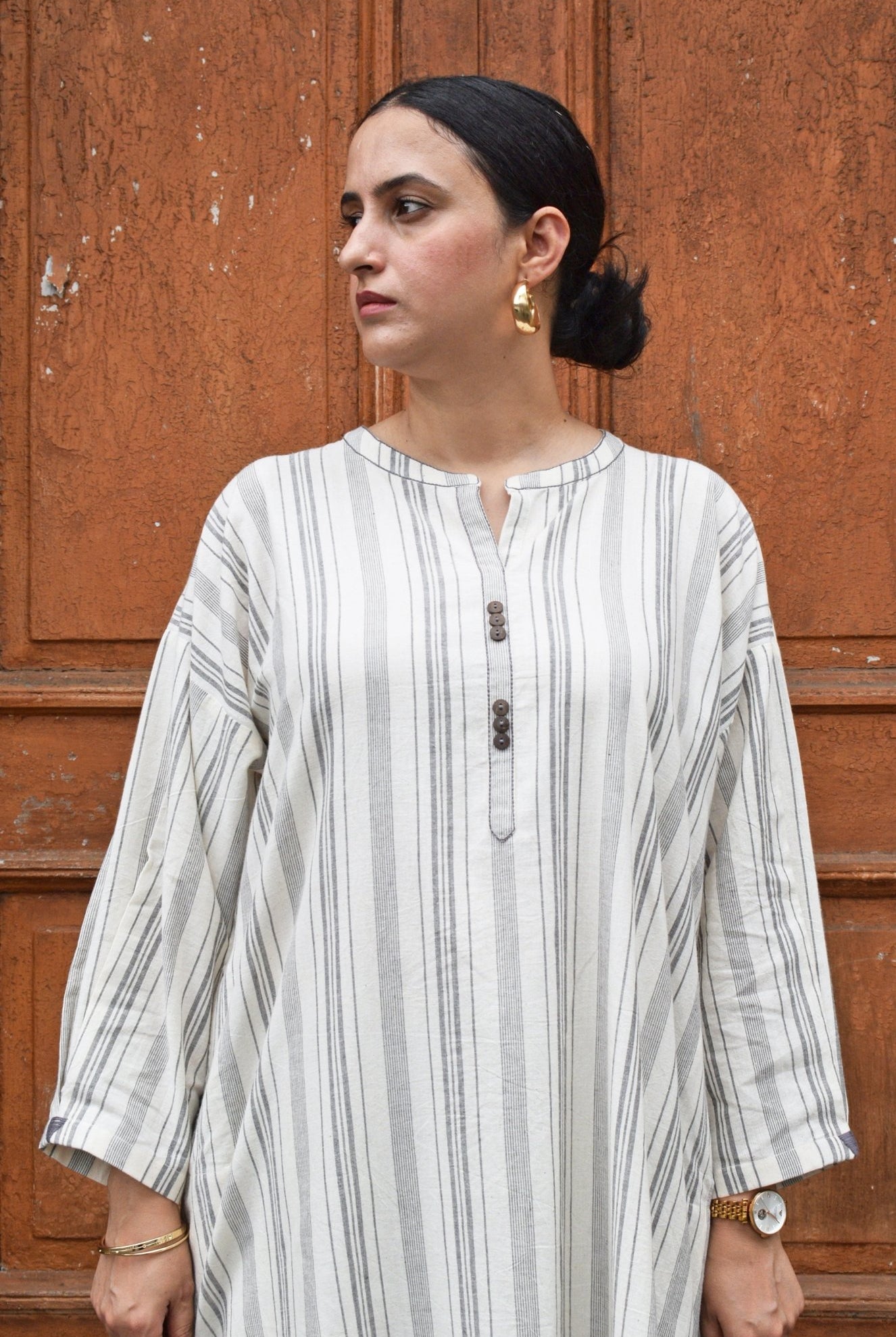 Salt and Pepper Antifit Co - ord Set - CiceroniKurta Set, Everyday WearHouse of Moxa