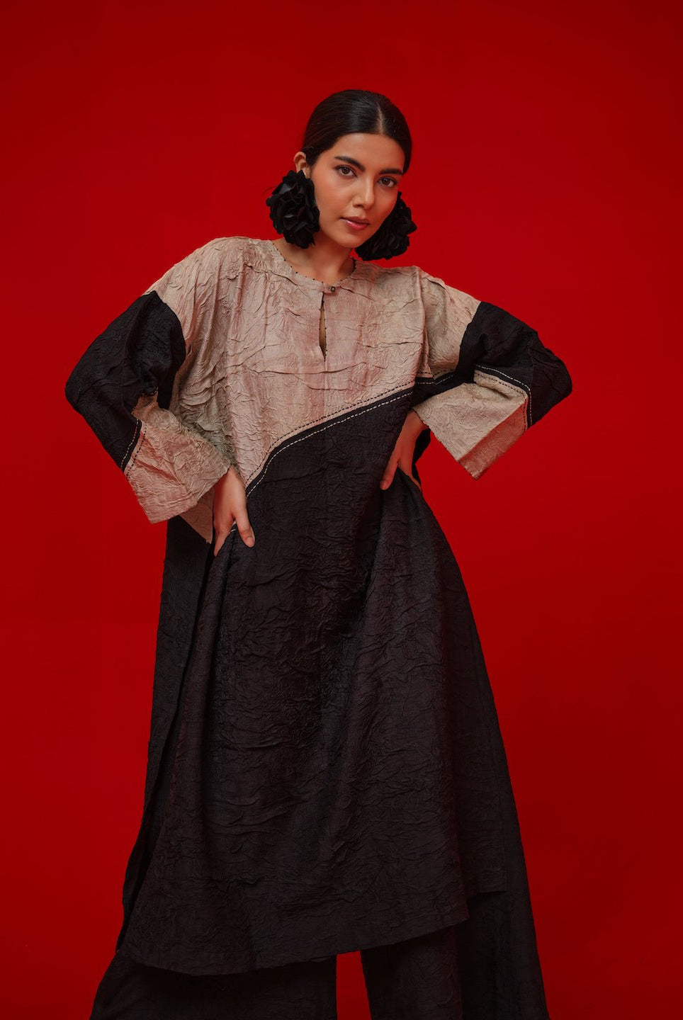 Salt Tunic - Black - CiceroniKurta, Everyday WearStoique