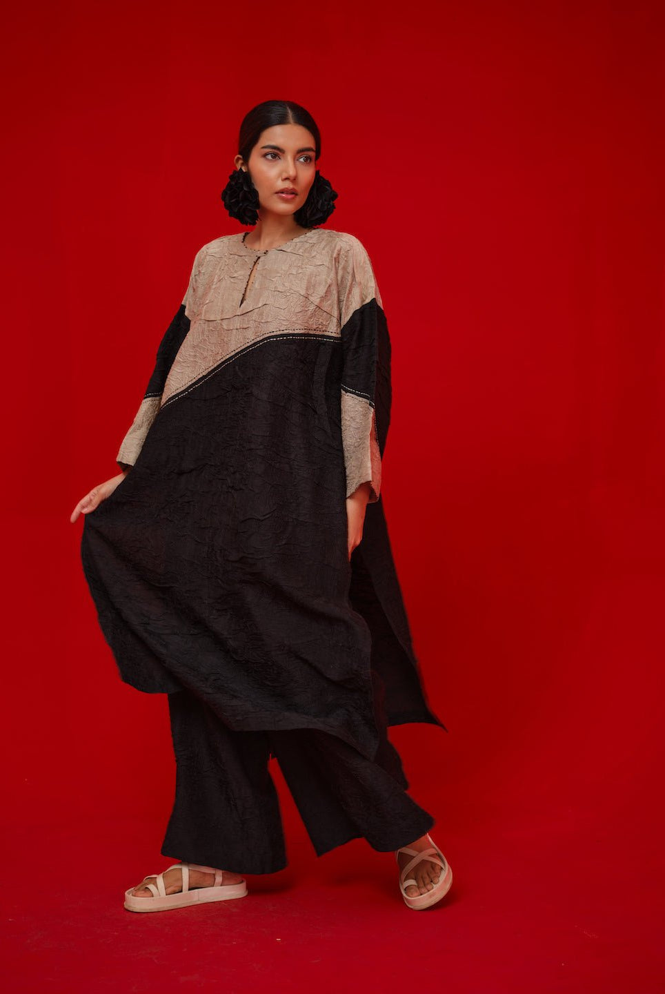 Salt Tunic - Black - CiceroniKurta, Everyday WearStoique