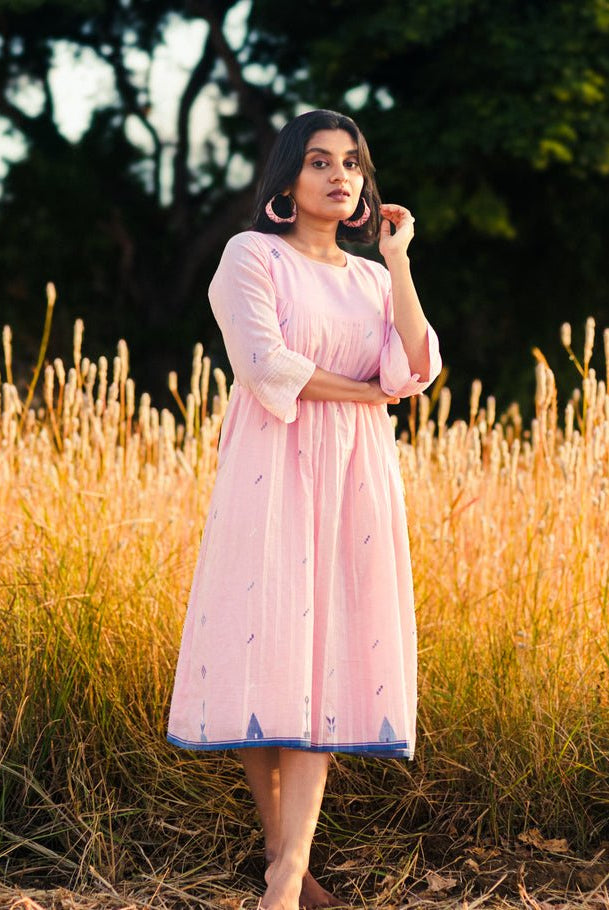 Saman Pleated Dress - CiceroniDressesBhomra