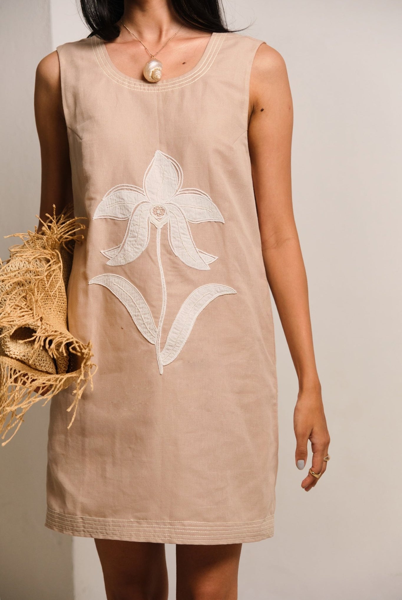 Sand Mini Dress - CiceroniDressesShimona