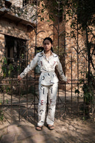 Sandra Straight Pants - Printed - CiceroniPantsThe Terra Tribe