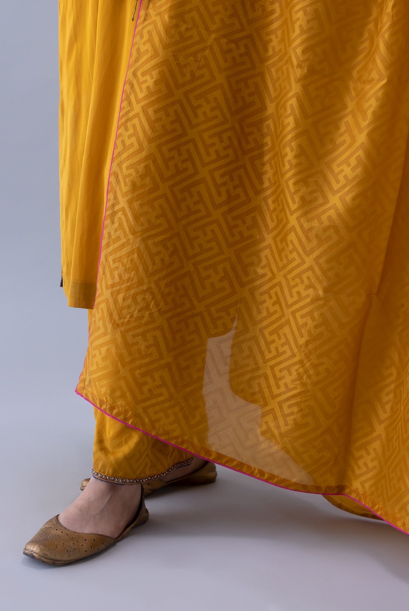 Sangye Yellow Dupatta - CiceroniDupattaShades of India