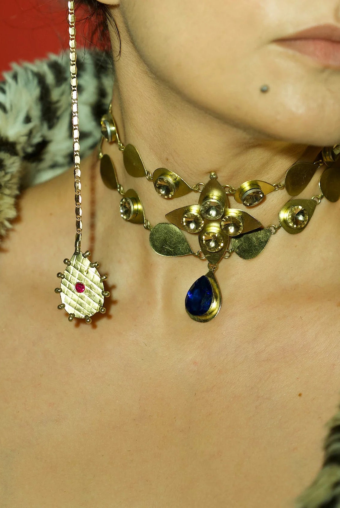 Sapphire Bloom Choker - CiceroniChokerBy Nirjari