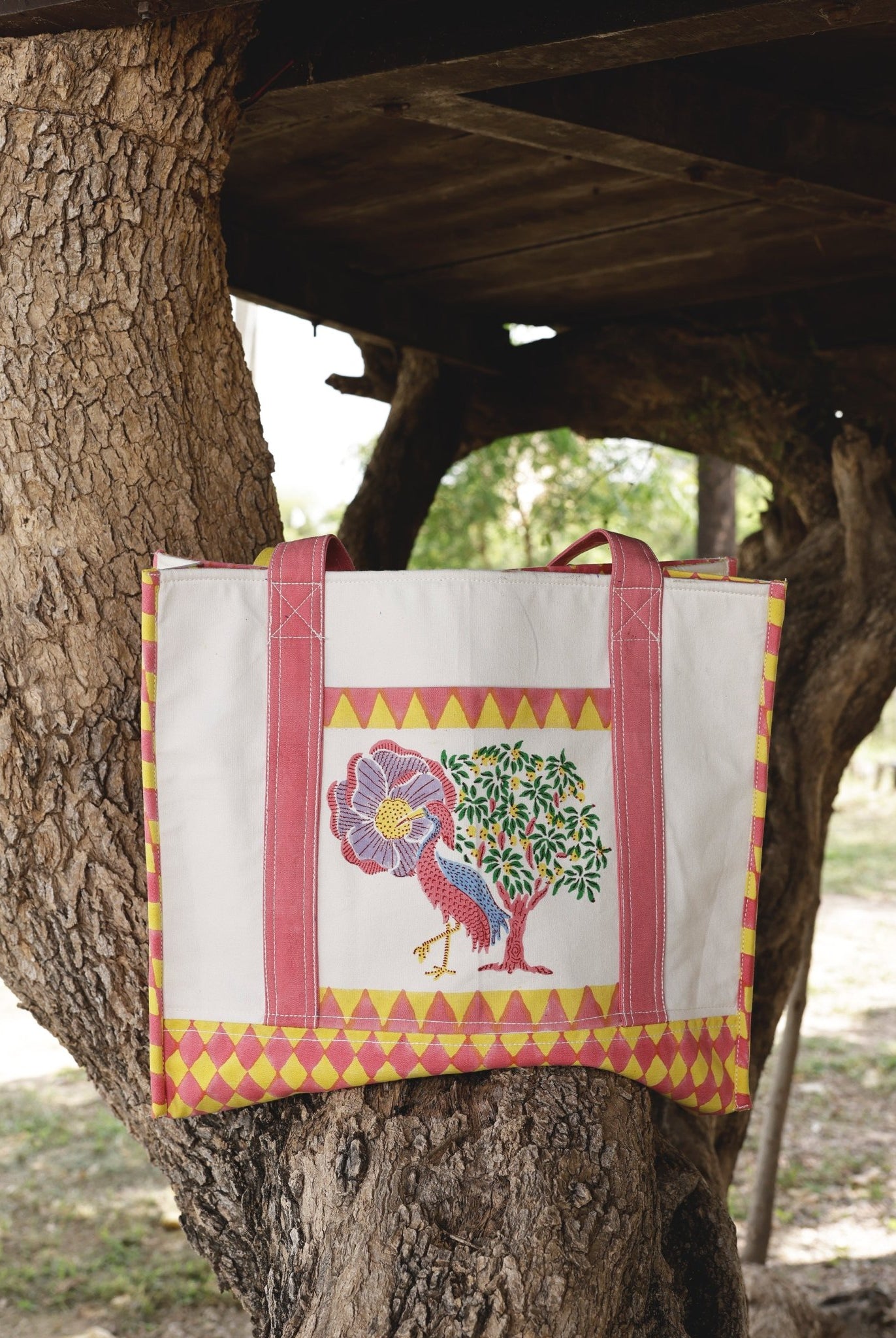 Saras Crane Tote Bag - CiceroniTote BagThe Raw India