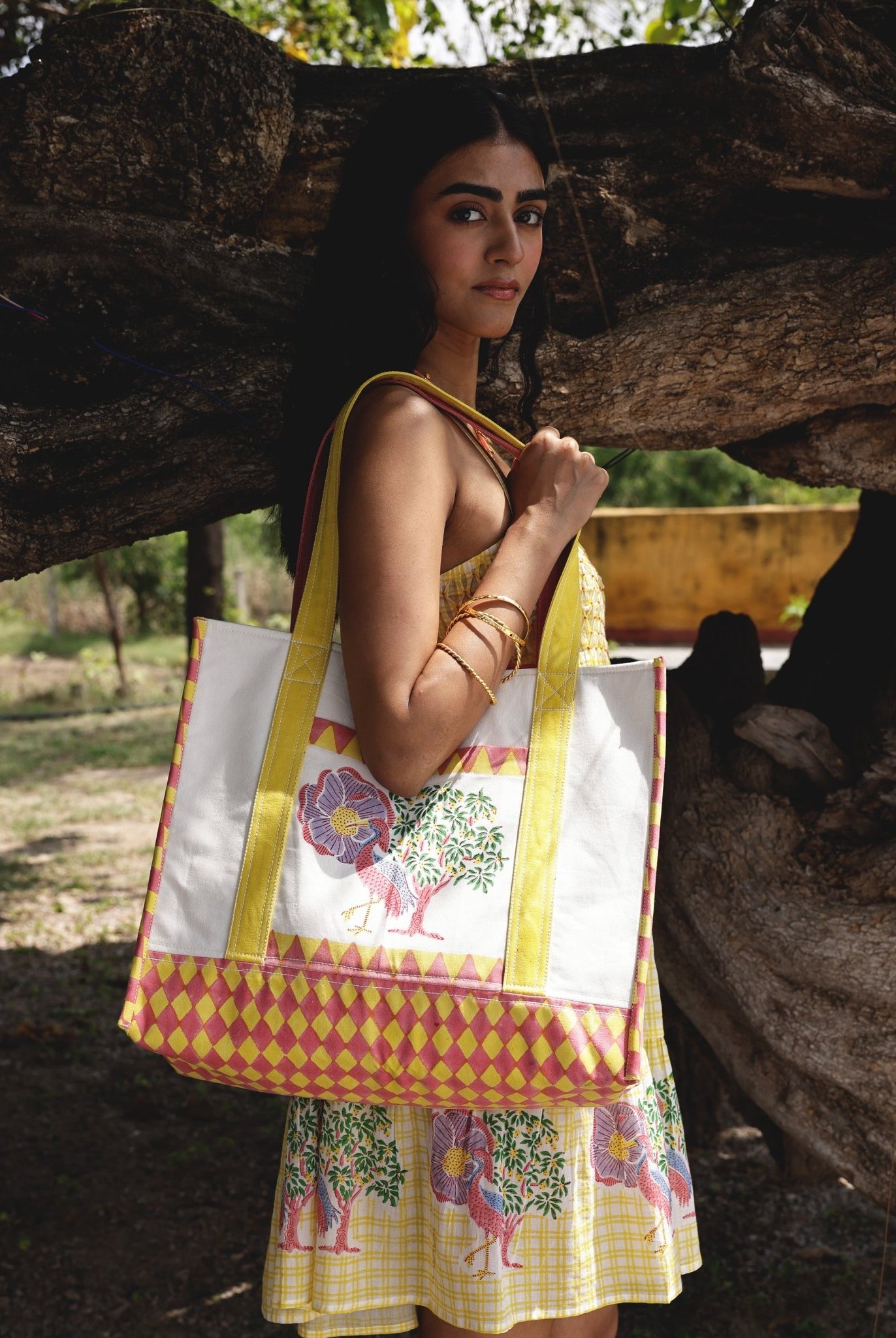 Saras Crane Tote Bag - CiceroniTote BagThe Raw India