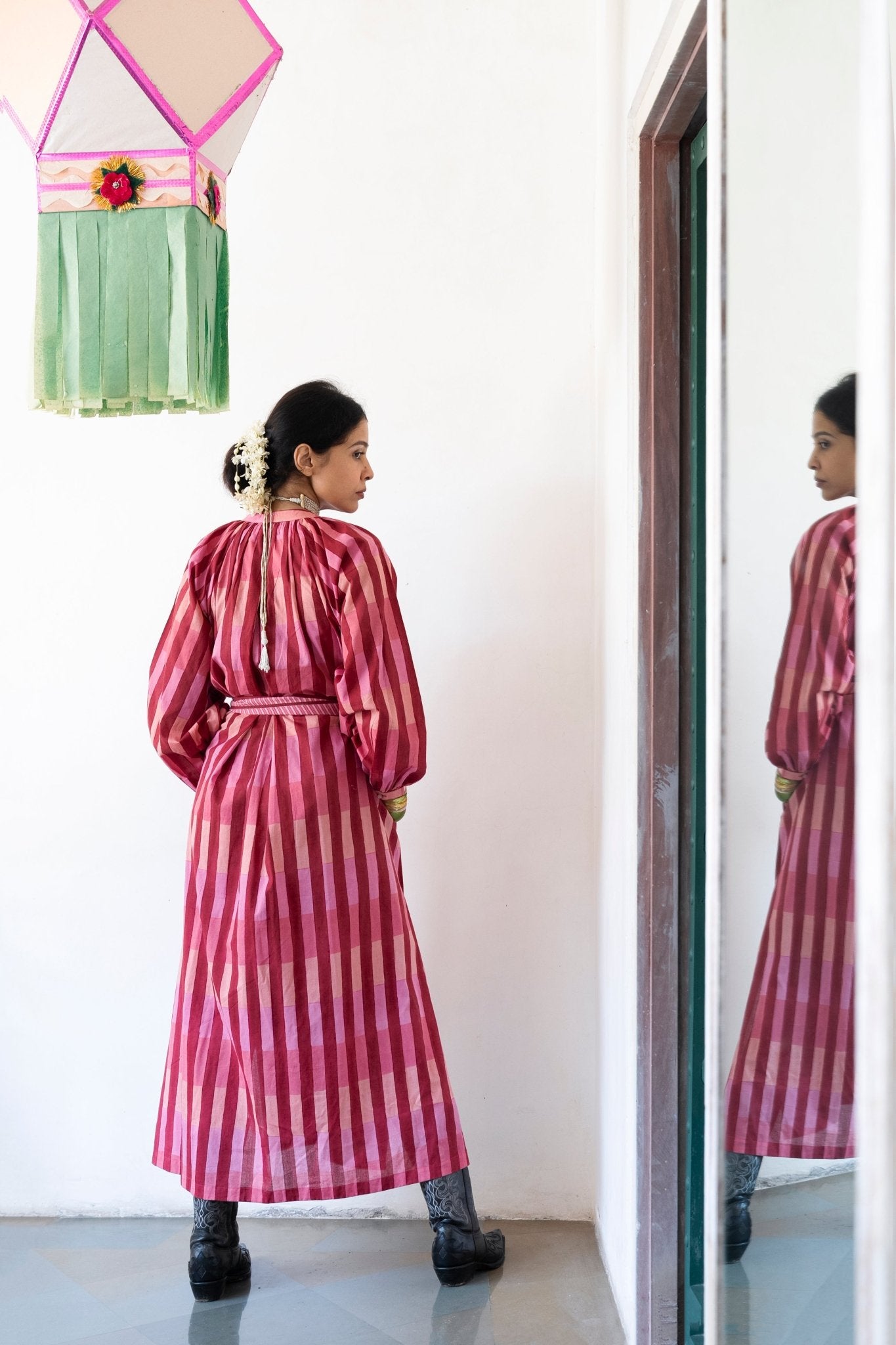 Sash Dress - Berry - CiceroniDressesShaivyaa