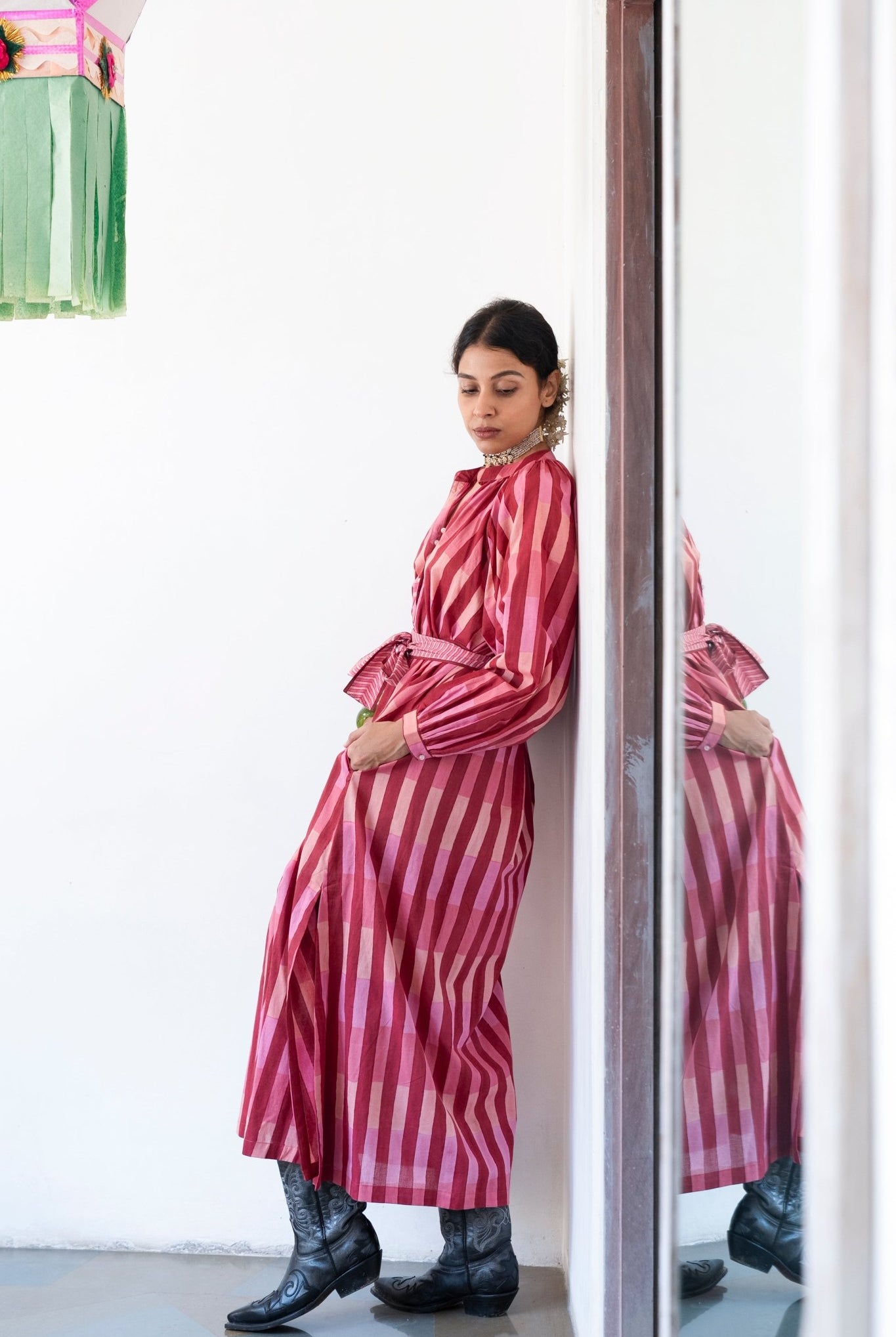 Sash Dress - Berry - CiceroniDressesShaivyaa