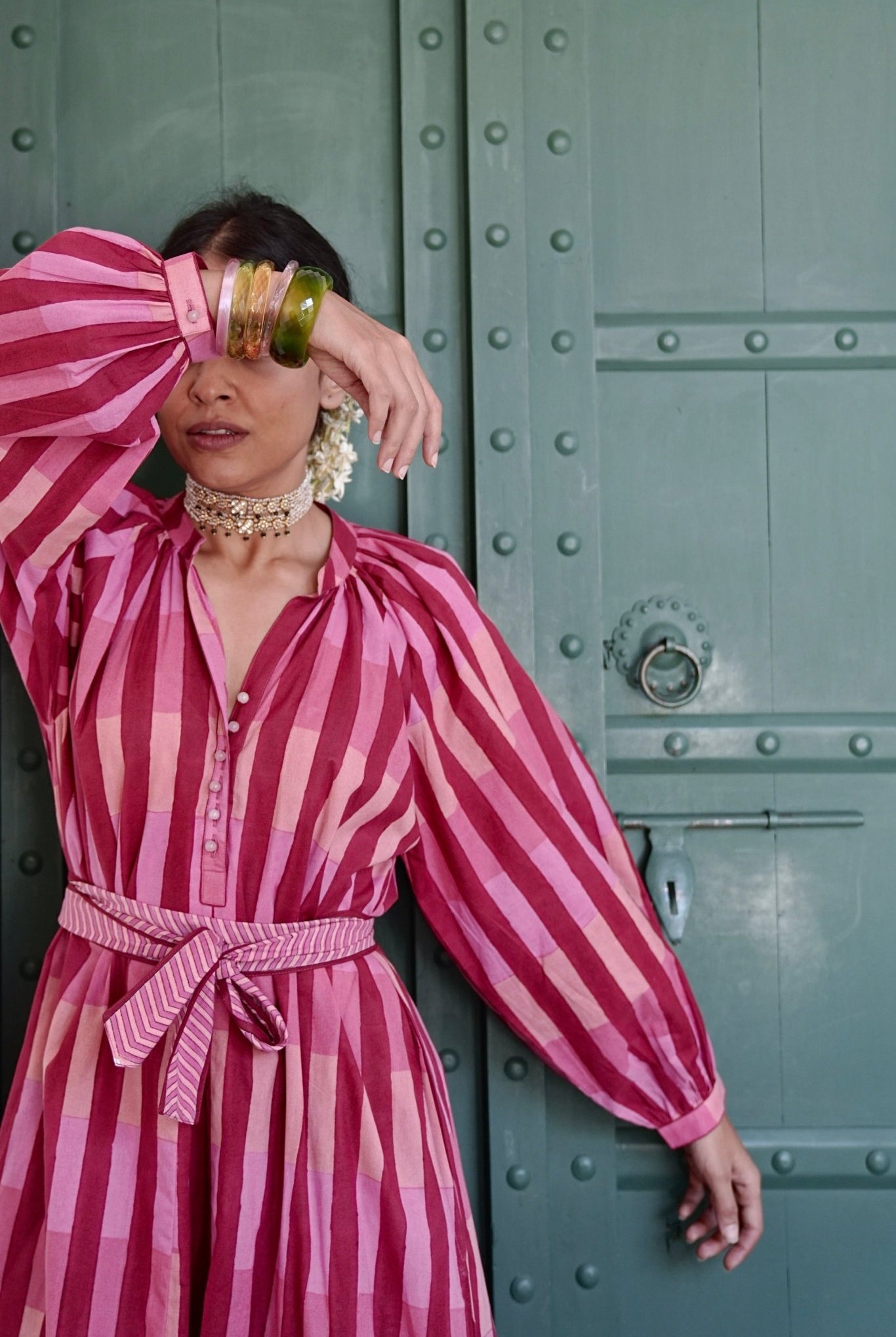 Sash Dress - Berry - CiceroniDressesShaivyaa