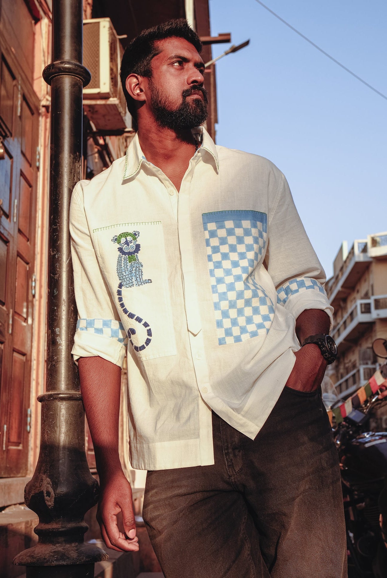 Sawai Shacket - Blue - CiceroniUnisex ShirtsThe Raw India