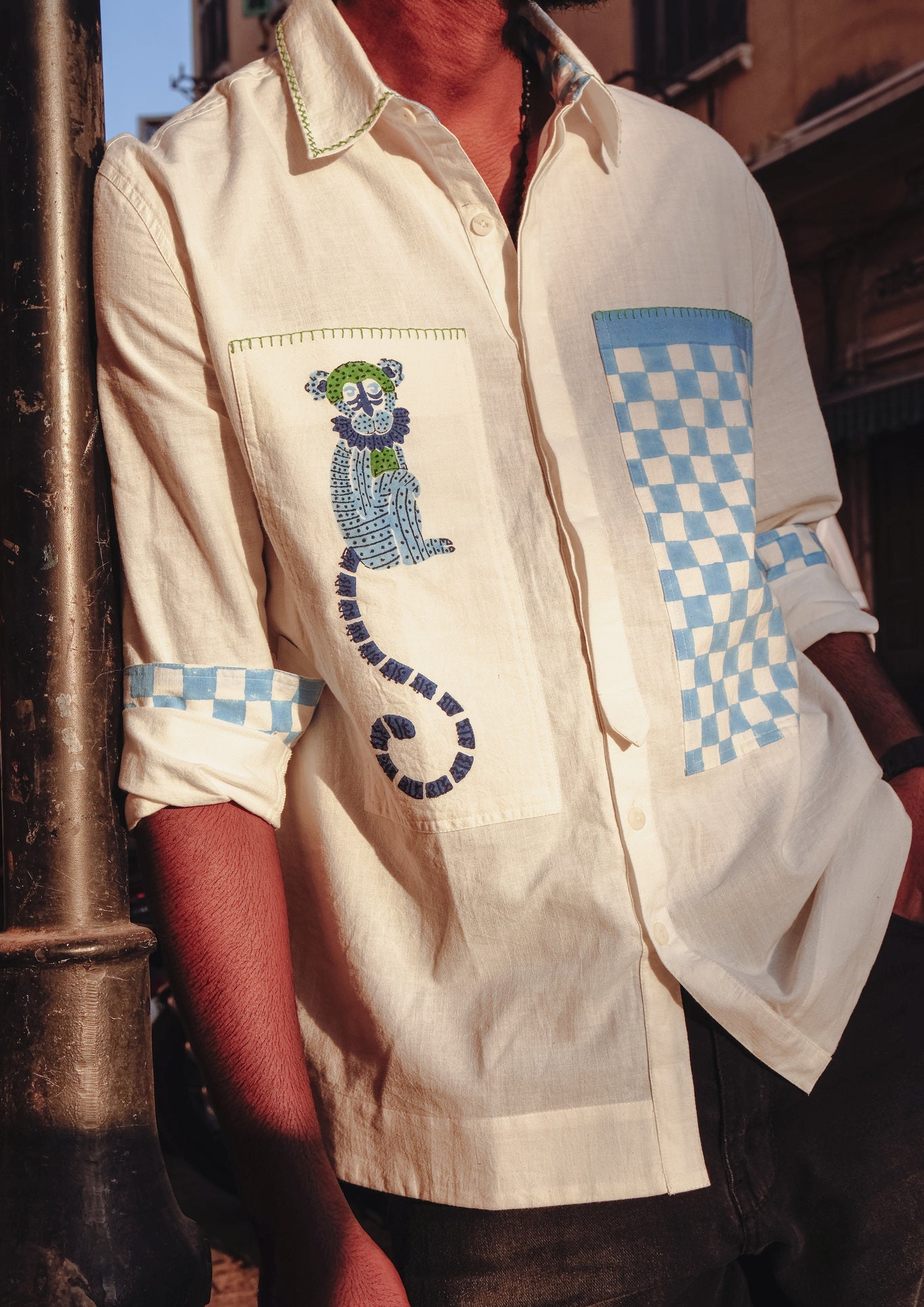 Sawai Shacket - Blue - CiceroniUnisex ShirtsThe Raw India