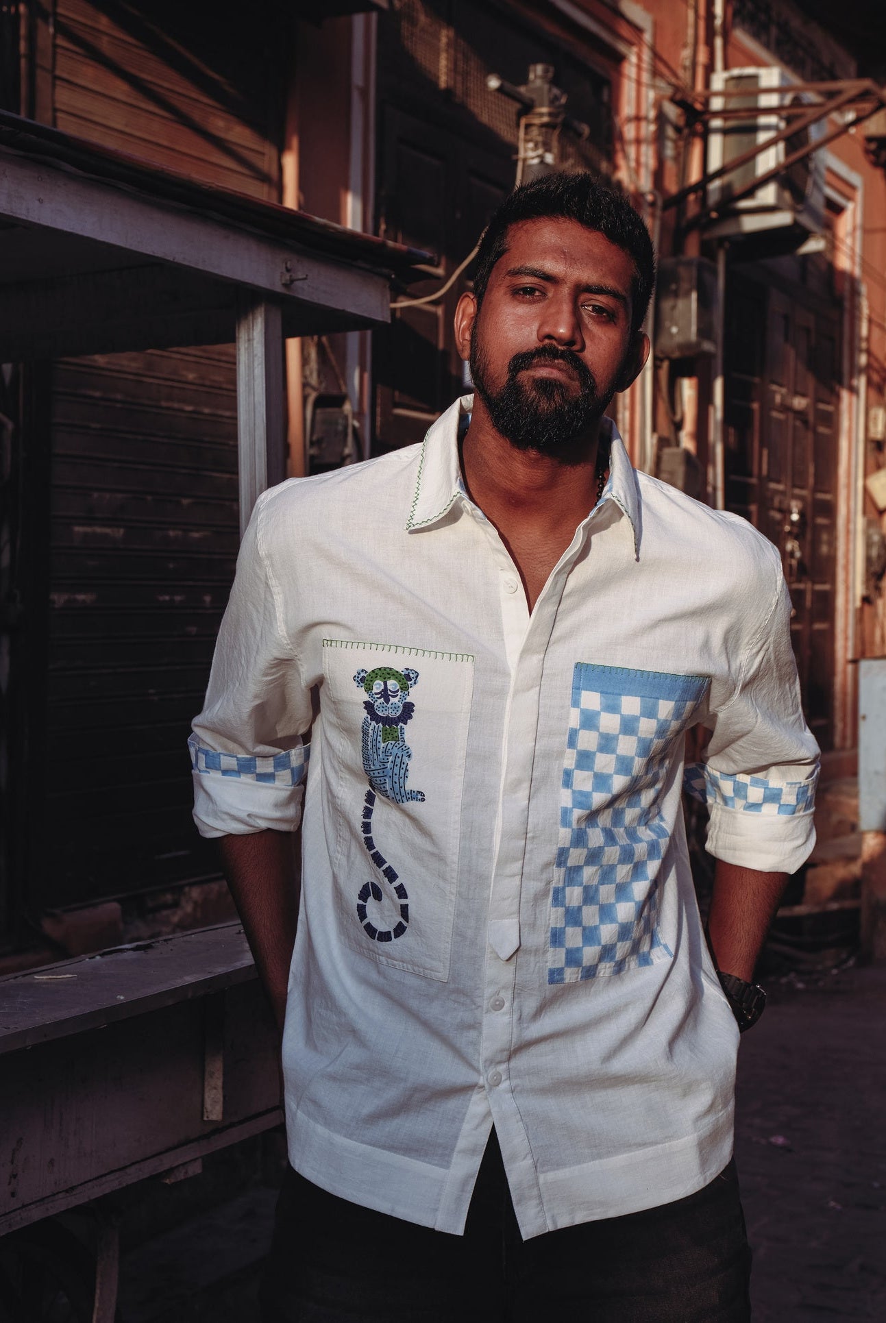 Sawai Shacket - Blue - CiceroniUnisex ShirtsThe Raw India