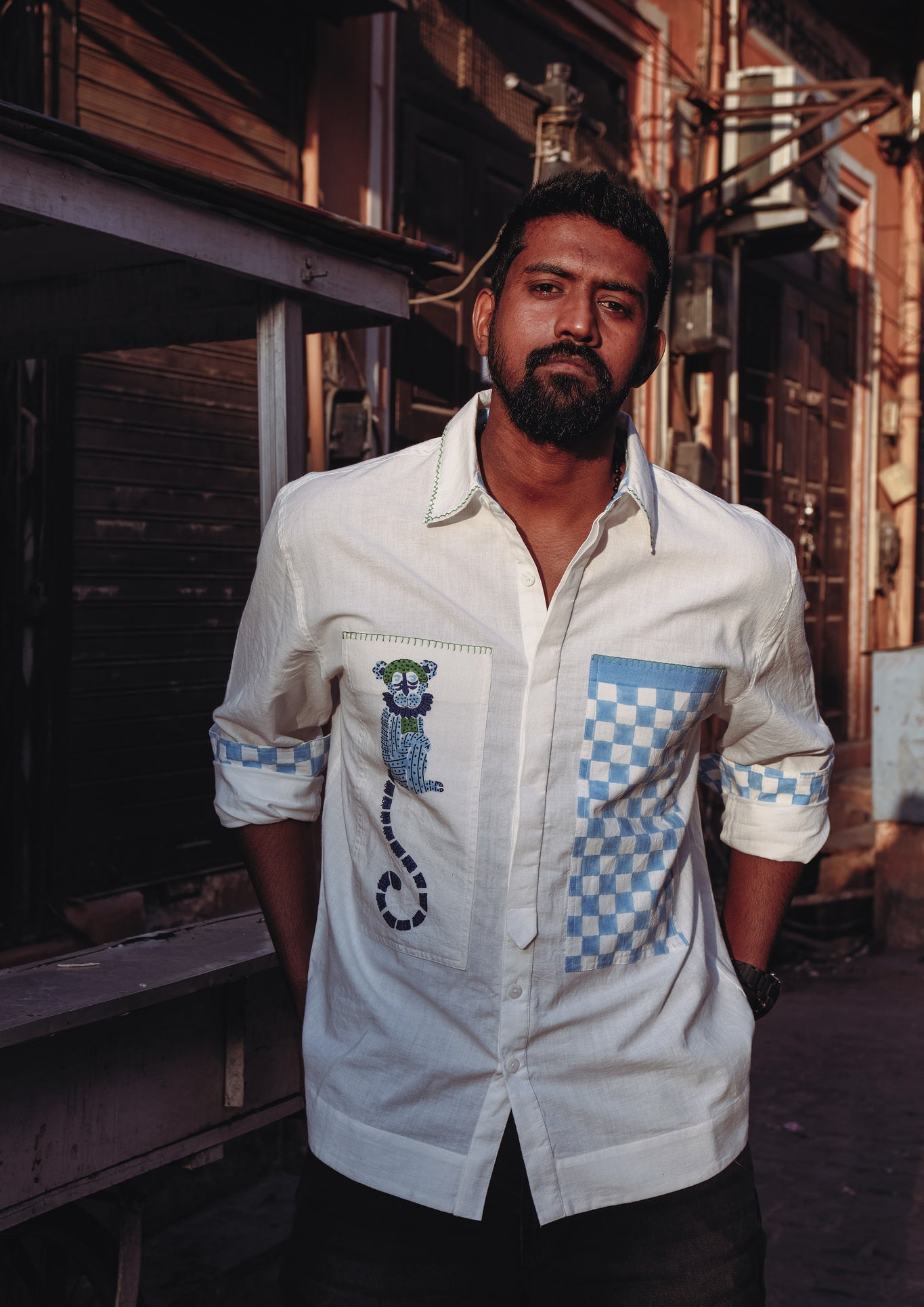 Sawai Shacket - Blue - CiceroniUnisex ShirtsThe Raw India