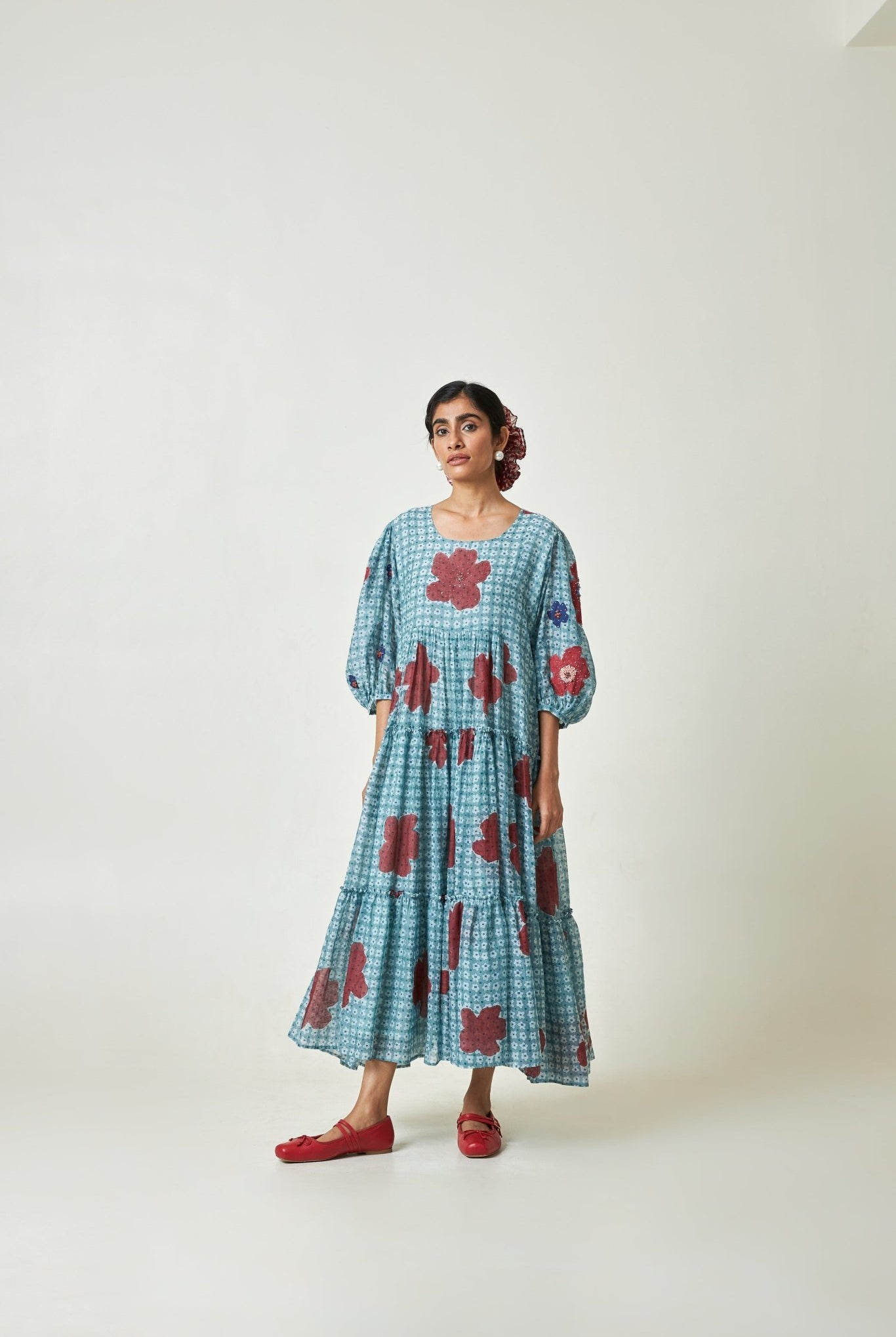 Seabreeze Block Printed Dress - CiceroniDressPants and Pajamas
