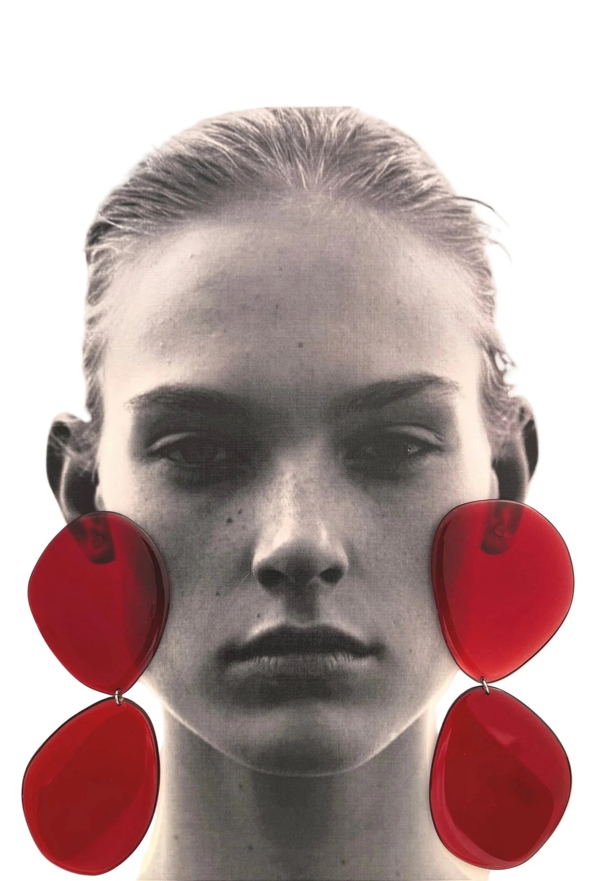 Seaglass - Big Drop - Red - CiceroniEarringsShivaani Vaishnavi