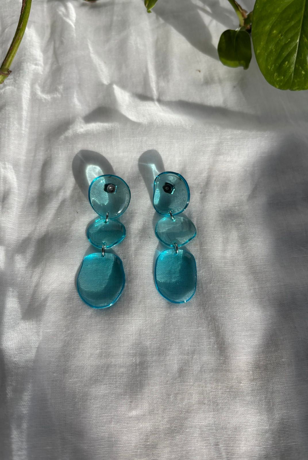 Seaglass - Drop - Azure - CiceroniEarringsShivani Vaishnavi