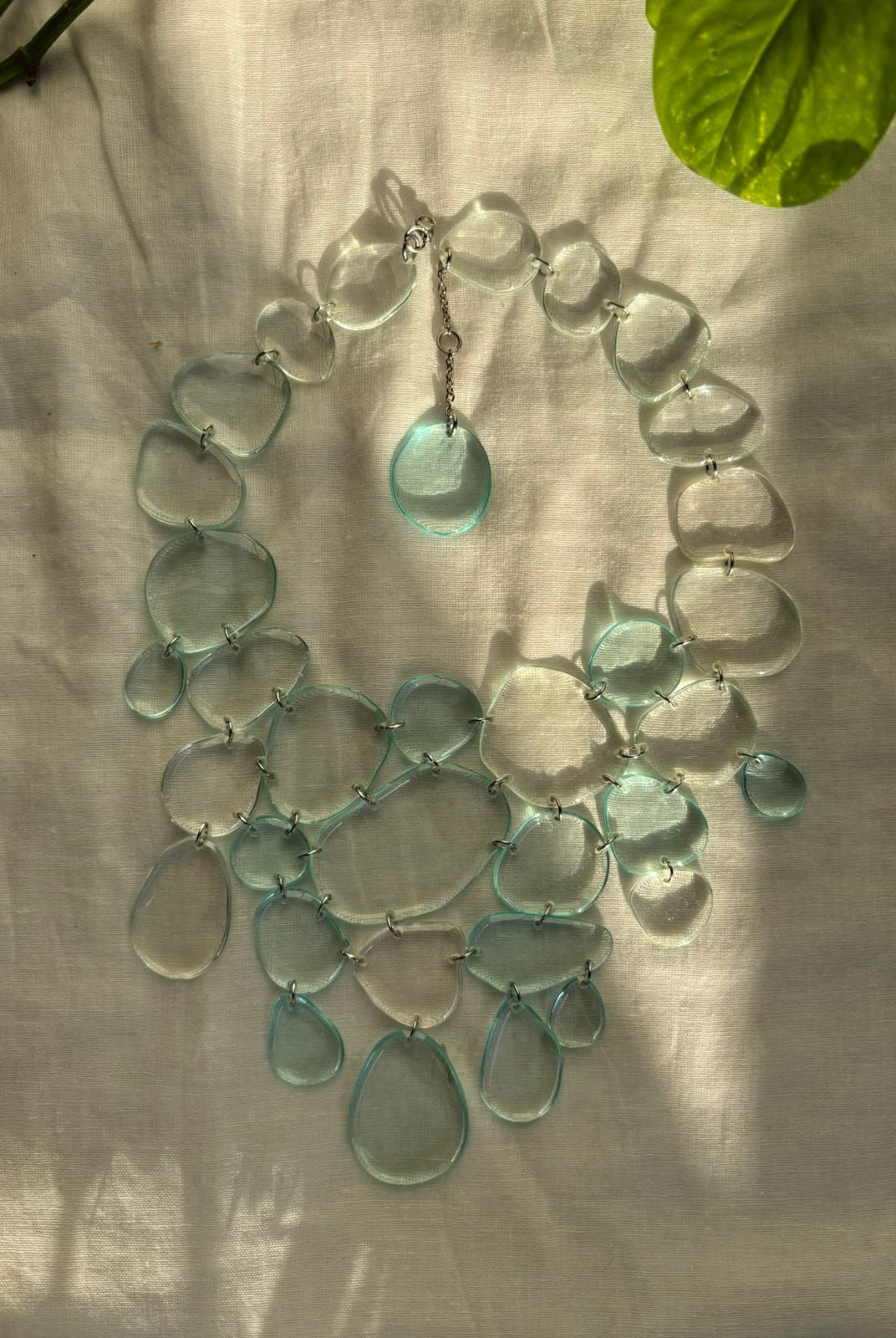 Seaglass Necklace - Azure - CiceroniNecklaceShivani Vaishnavi