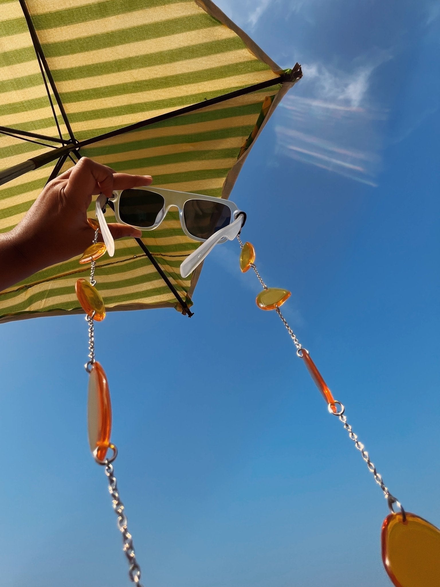 Seaglass Sunny Chain - Yellow - CiceroniSunglasses ChainShivani Vaishnavi