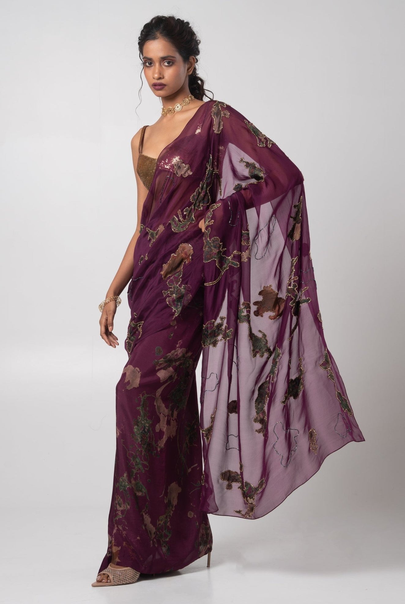 Sear Deconstructed Saree Set - CiceroniSkirt SetAdvait