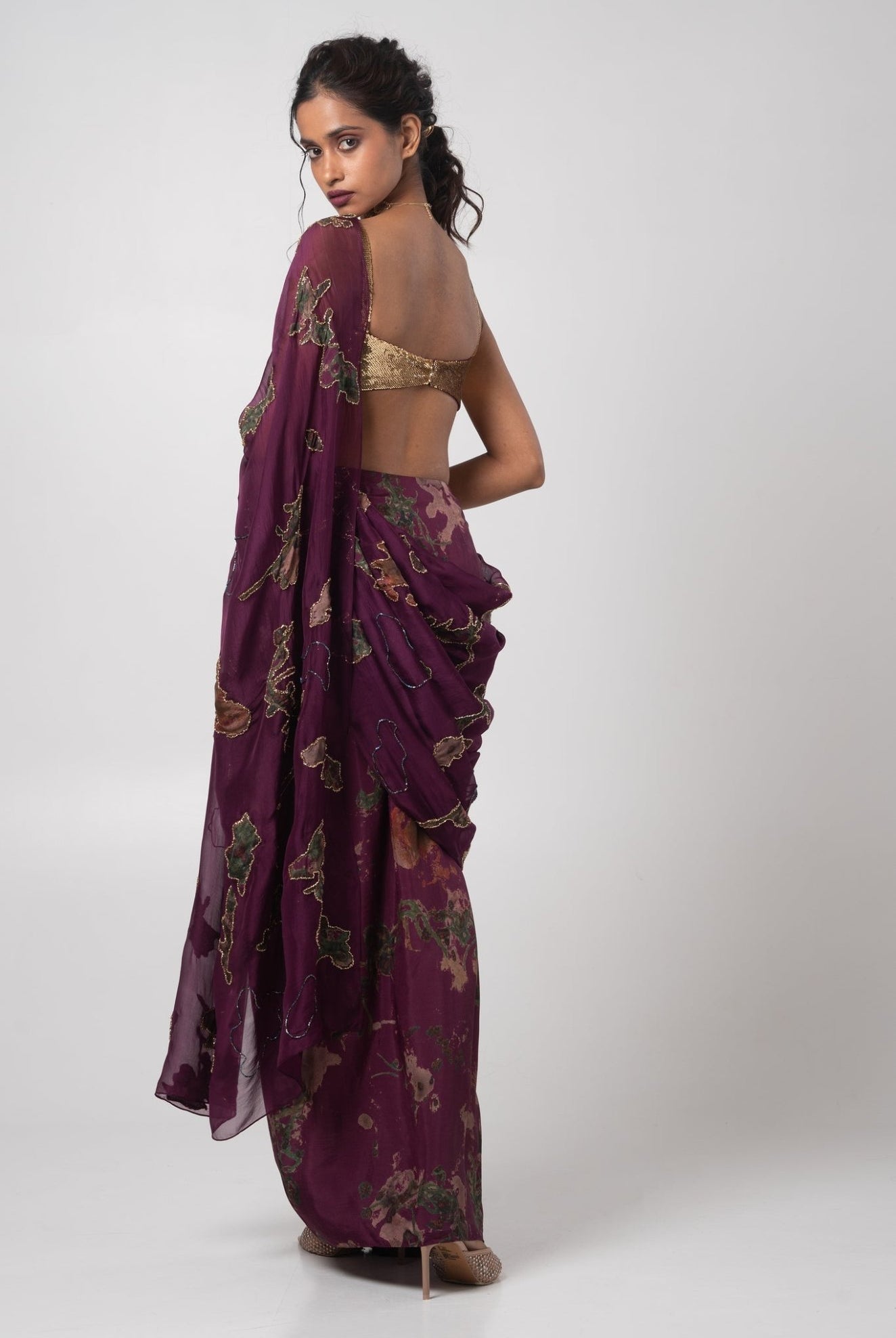 Sear Deconstructed Saree Set - CiceroniSkirt SetAdvait