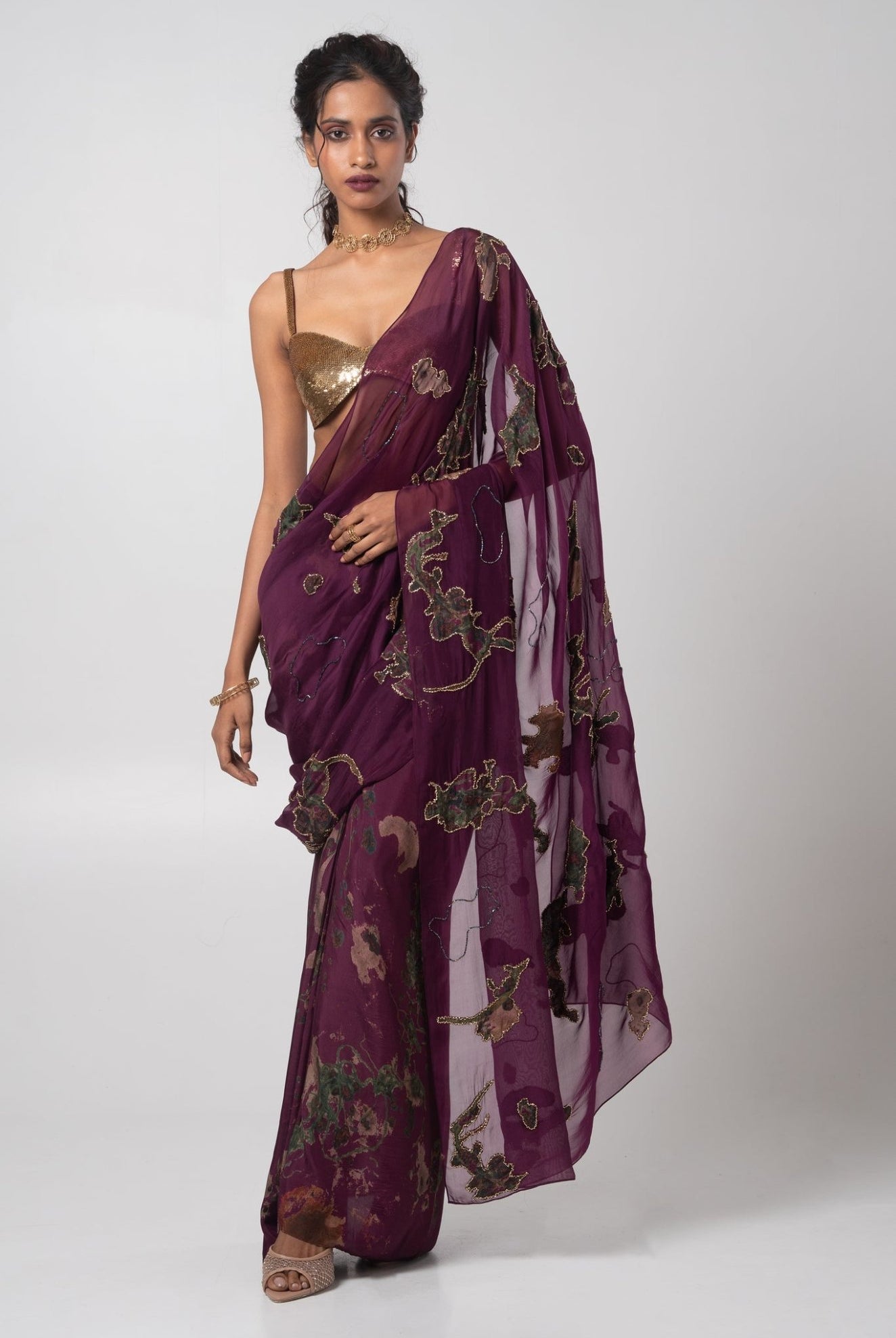 Sear Deconstructed Saree Set - CiceroniSkirt SetAdvait