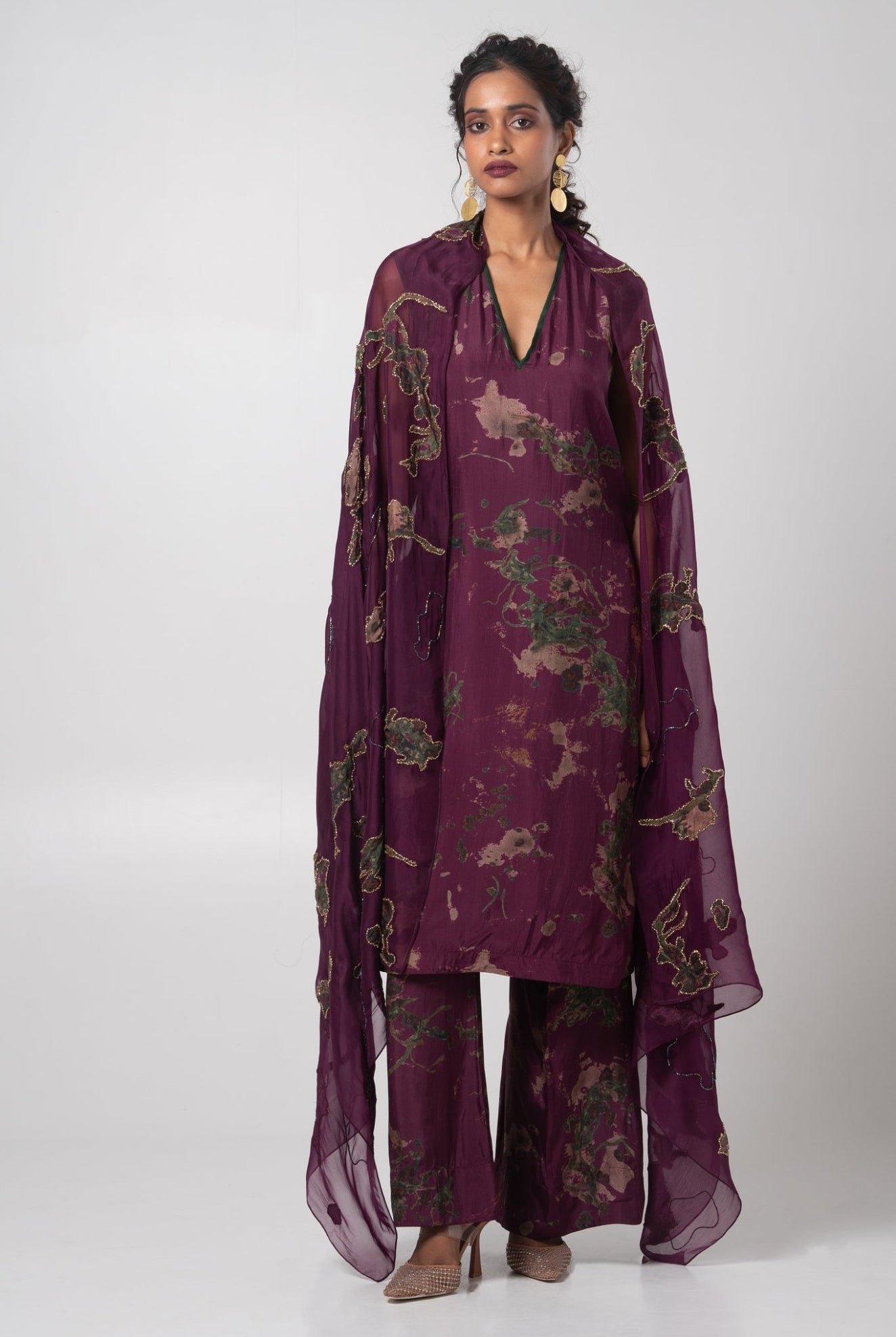 Sear Kurta Set with Dupatta - CiceroniKurta Set, Festive WearAdvait